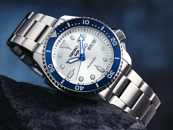Seiko SRPG47K1 5 Sports Automatic 140th Anniversary Limited Edition Sports Automat sportowy zegarek srebrny - miniatura 9