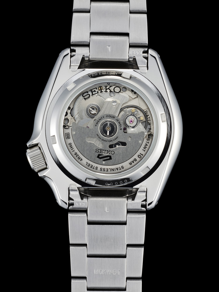 Seiko SRPG47K1 zegarek srebrny sportowy Sports Automat bransoleta - miniatura 6