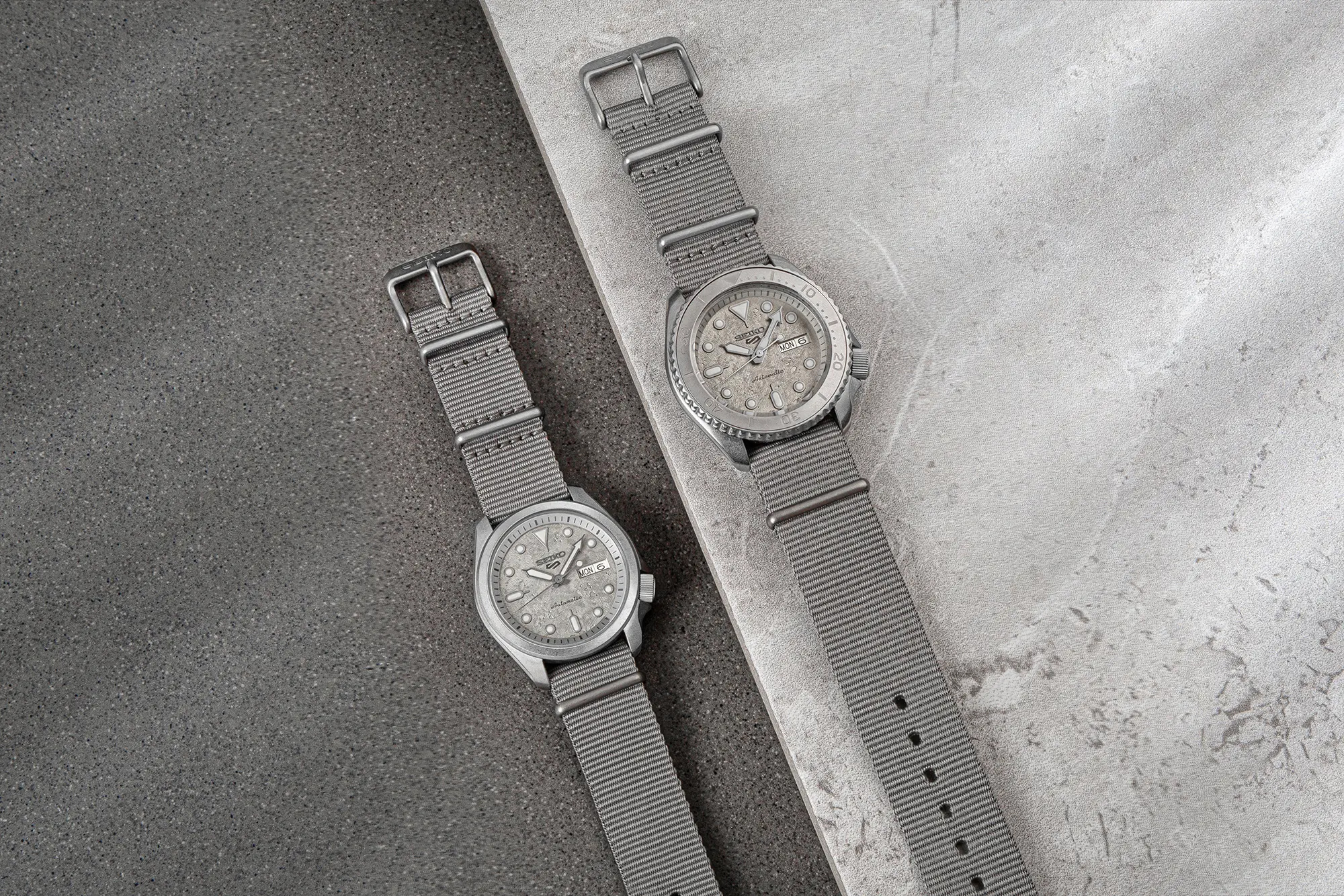 Seiko SRPG63K1 5 Sports Automatic Cement Special Edition Sports Automat sportowy zegarek srebrny - miniatura 9