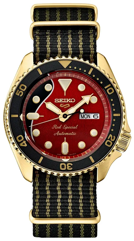 Seiko SRPH80K1 Sports Automat 5 Sports Brian May Limited Edition Red Special II - zdjęcie 1
