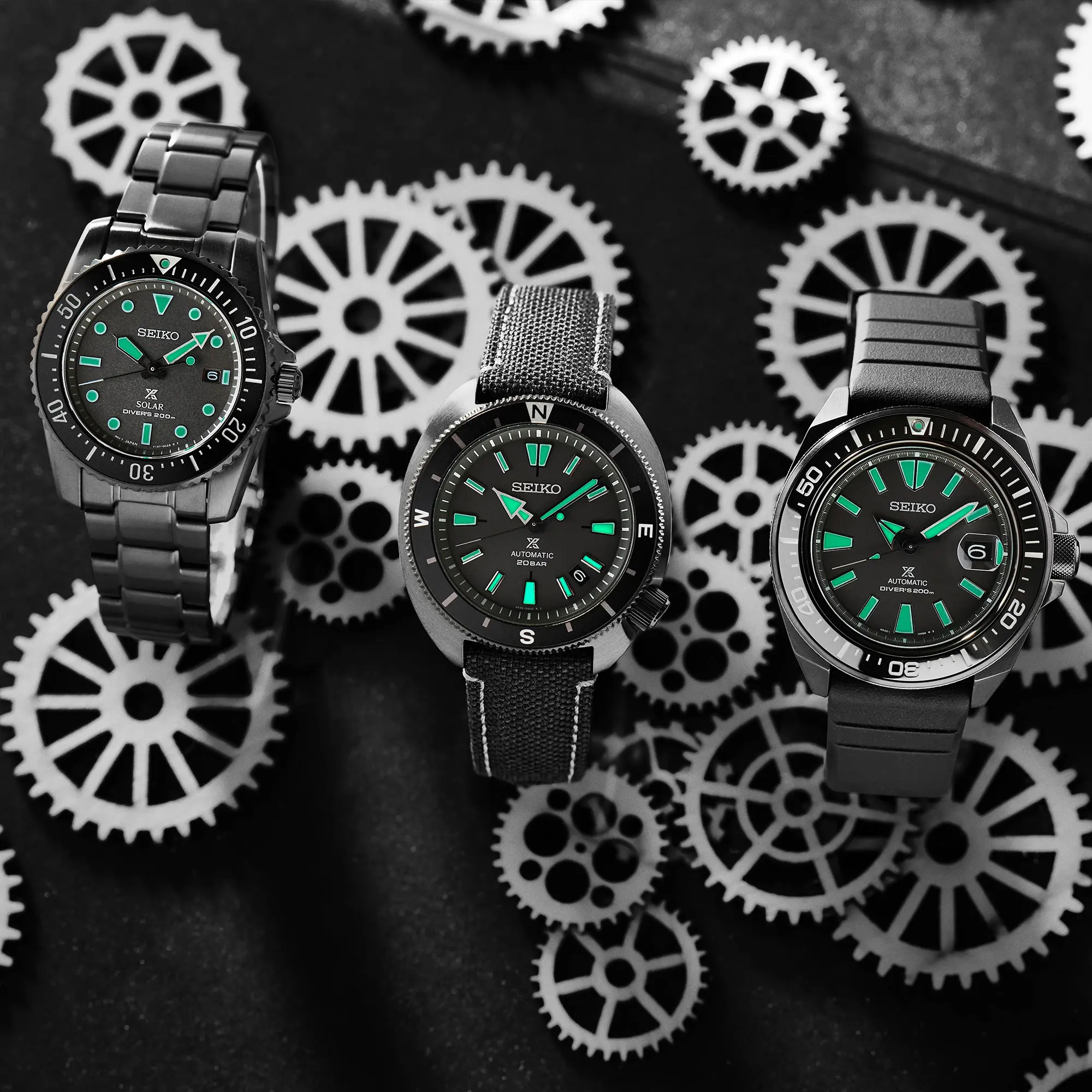 Seiko SRPH97K1 Prospex Automatic Black Series Night Vision Limited Edition zegarek klasyczny Prospex - miniatura 4