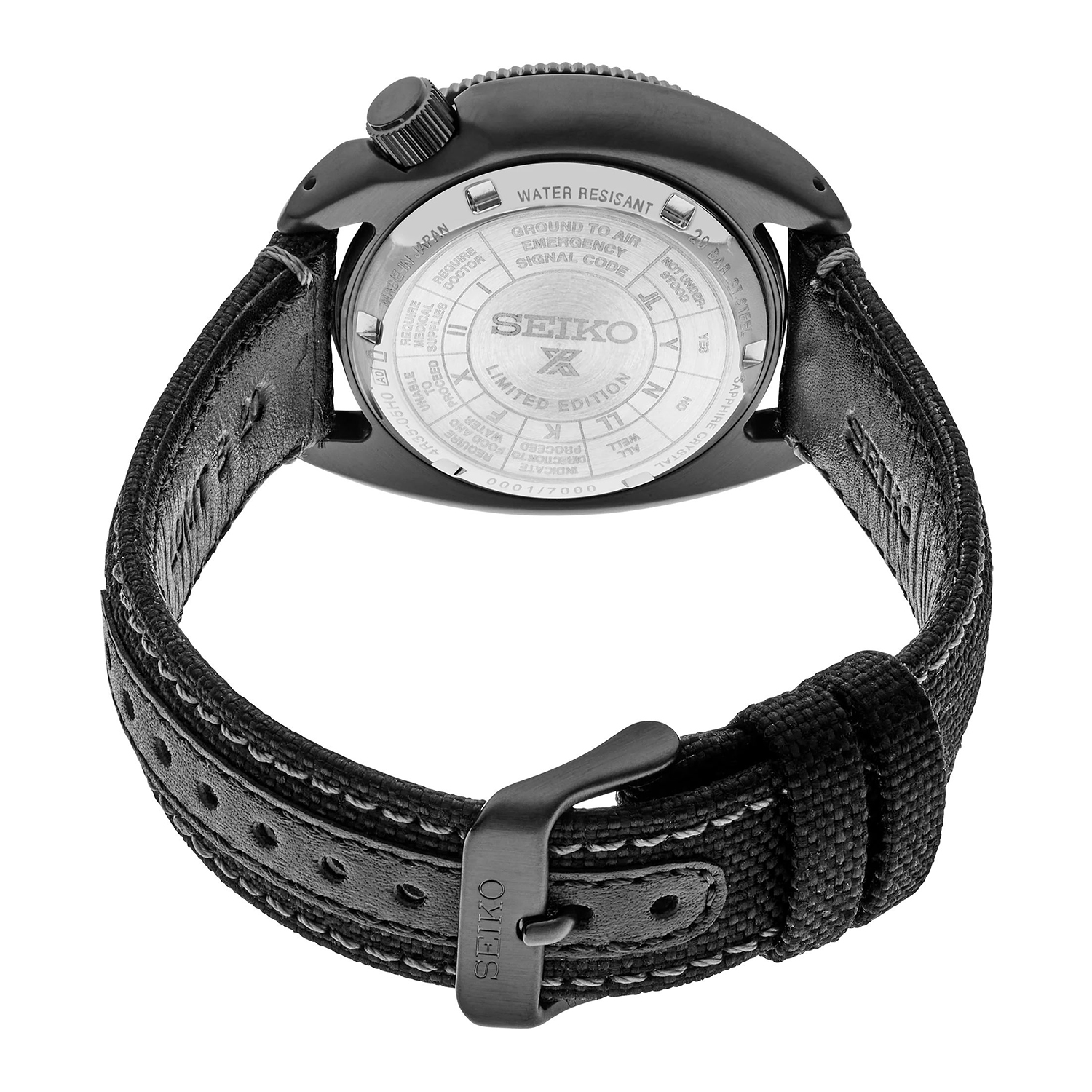 Seiko SRPH99K1 zegarek czarny klasyczny Prospex pasek - miniatura 4