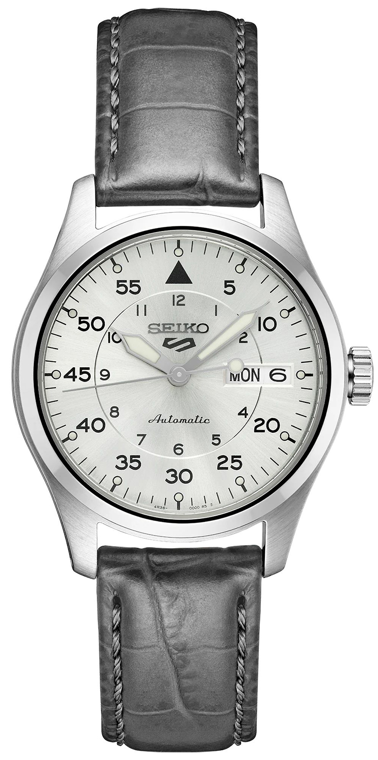 Seiko 5 Sports Automatic 100m Champagne Flieger Suit Style SRPJ87K1