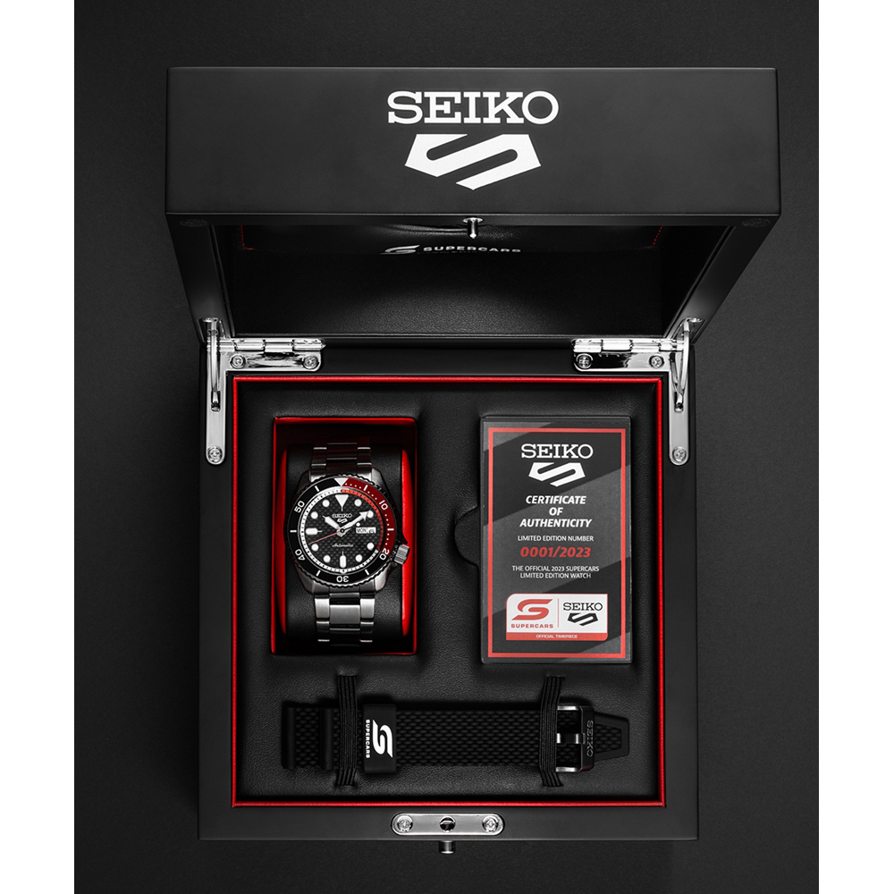 Seiko SRPJ95K1 5 Sports Supercars 2023 Limited Edition zegarek klasyczny Sports Automat - miniatura 3
