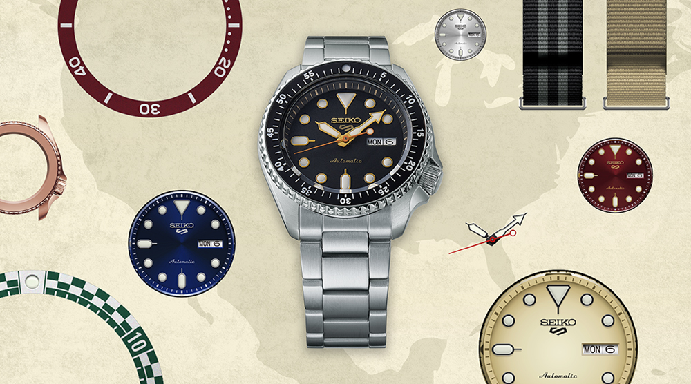 Seiko SRPK05K1 męski zegarek Sports Automat bransoleta - miniatura 4