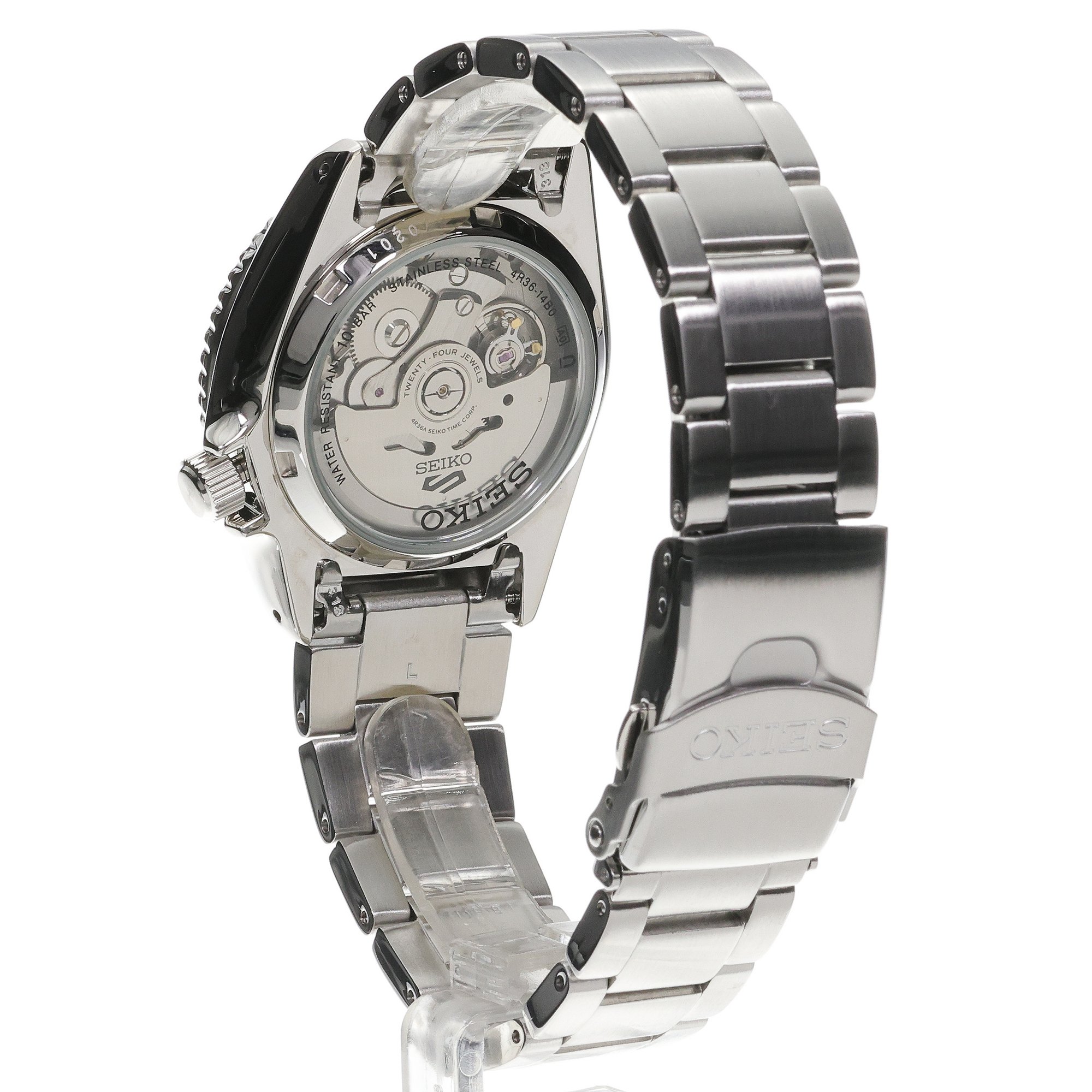 Seiko SRPK33K1 zegarek męski Sports Automat srebrny - miniatura 4