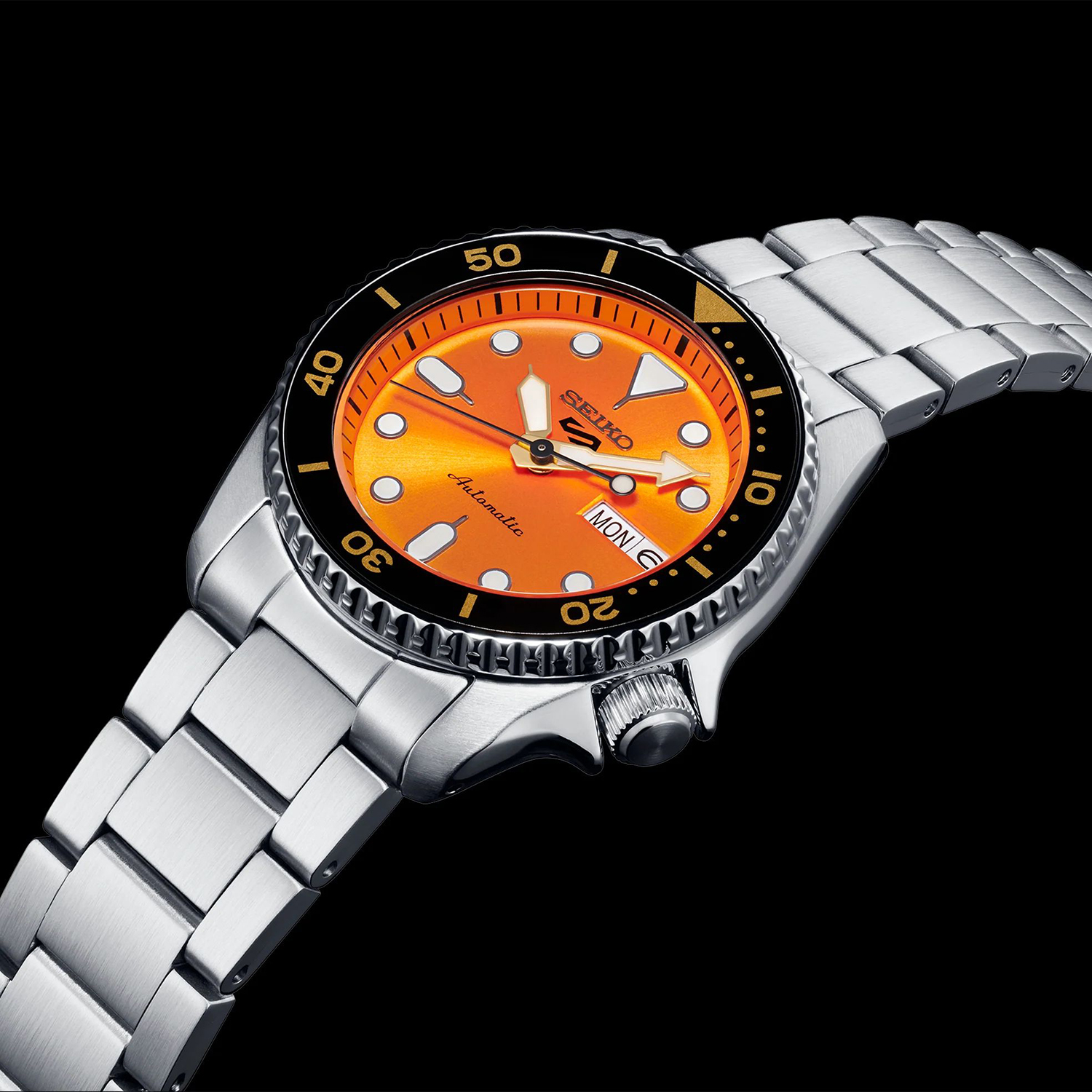 Seiko SRPK35K1 Sports Automat 5 Sports Automatic SKX Midi zegarek męski klasyczny mineralne utwardzane - miniatura 4