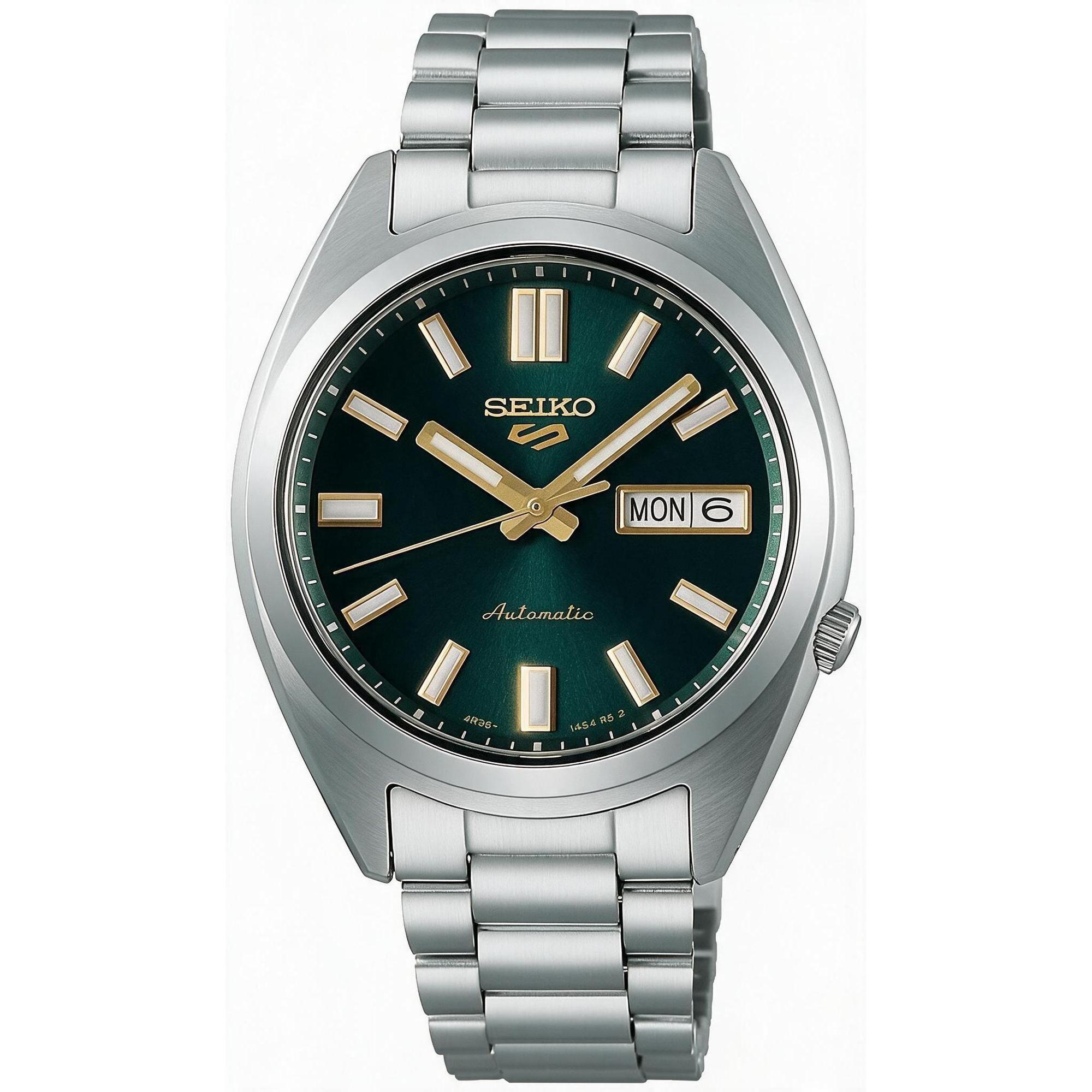 Seiko SRPL57K1 zegarek srebrny klasyczny Sports Automat bransoleta - miniatura 3