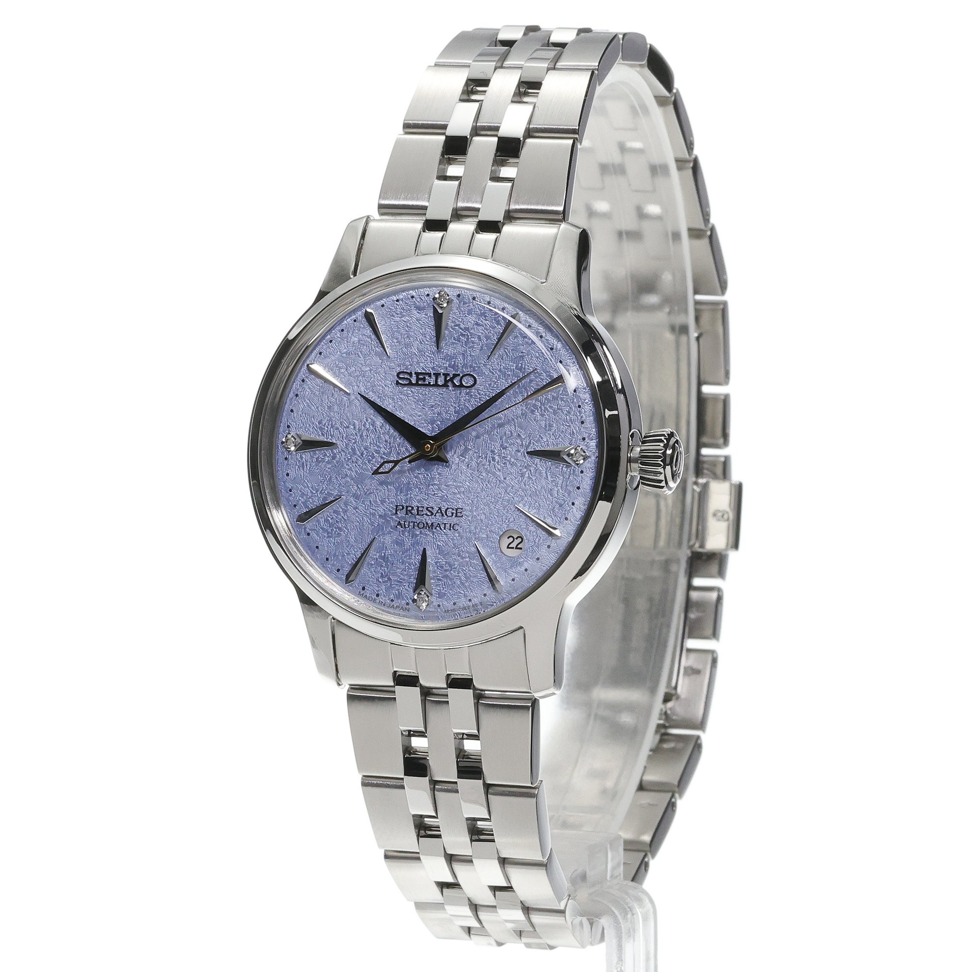 Seiko SRPL61J1 Presage Cocktail Time Frozen Skydiving Presage klasyczny zegarek srebrny