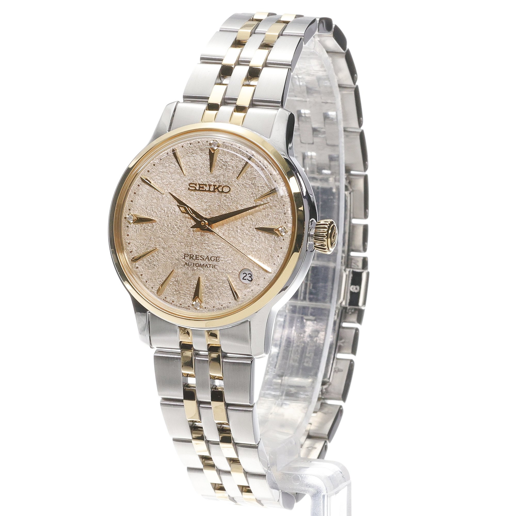 Seiko SRPL64J1 Presage Cocktail Time Frozen Daiquiri Presage klasyczny zegarek srebrny - miniatura 2