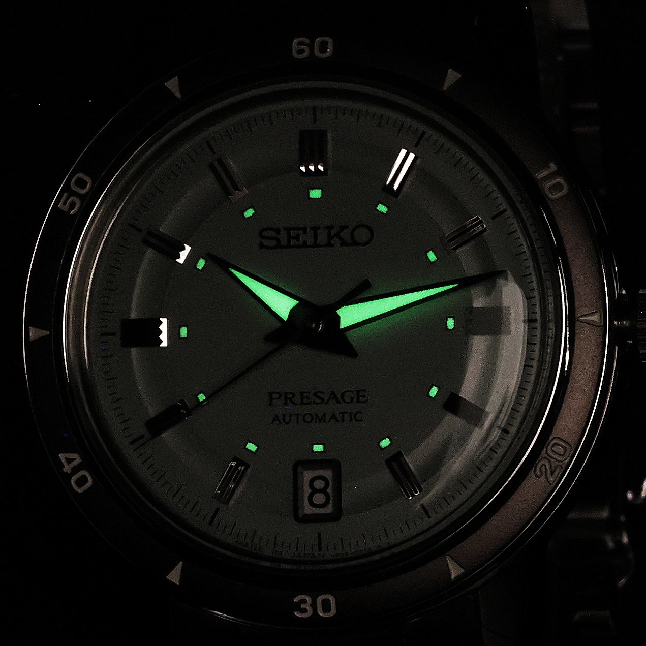 Seiko SRPL71J1 zegarek męski klasyczny Presage bransoleta - miniatura 5