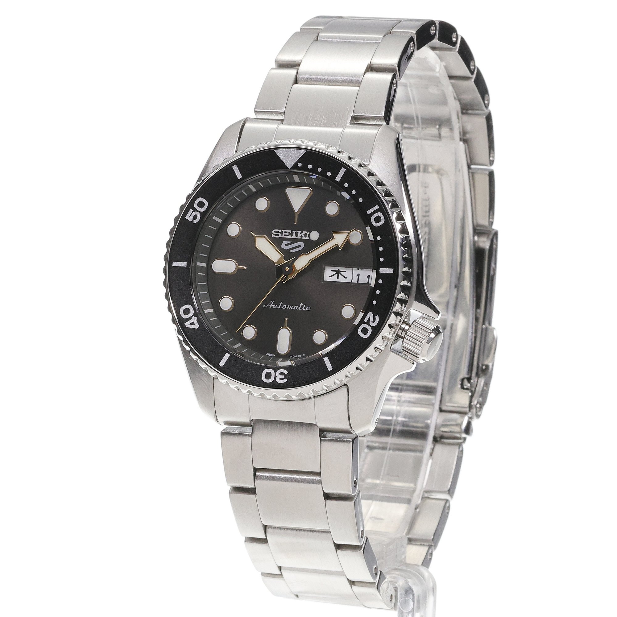 Seiko SRPL79K1 Seiko Sports Automatic Limited Edition SKX Series Sports Automat klasyczny zegarek srebrny