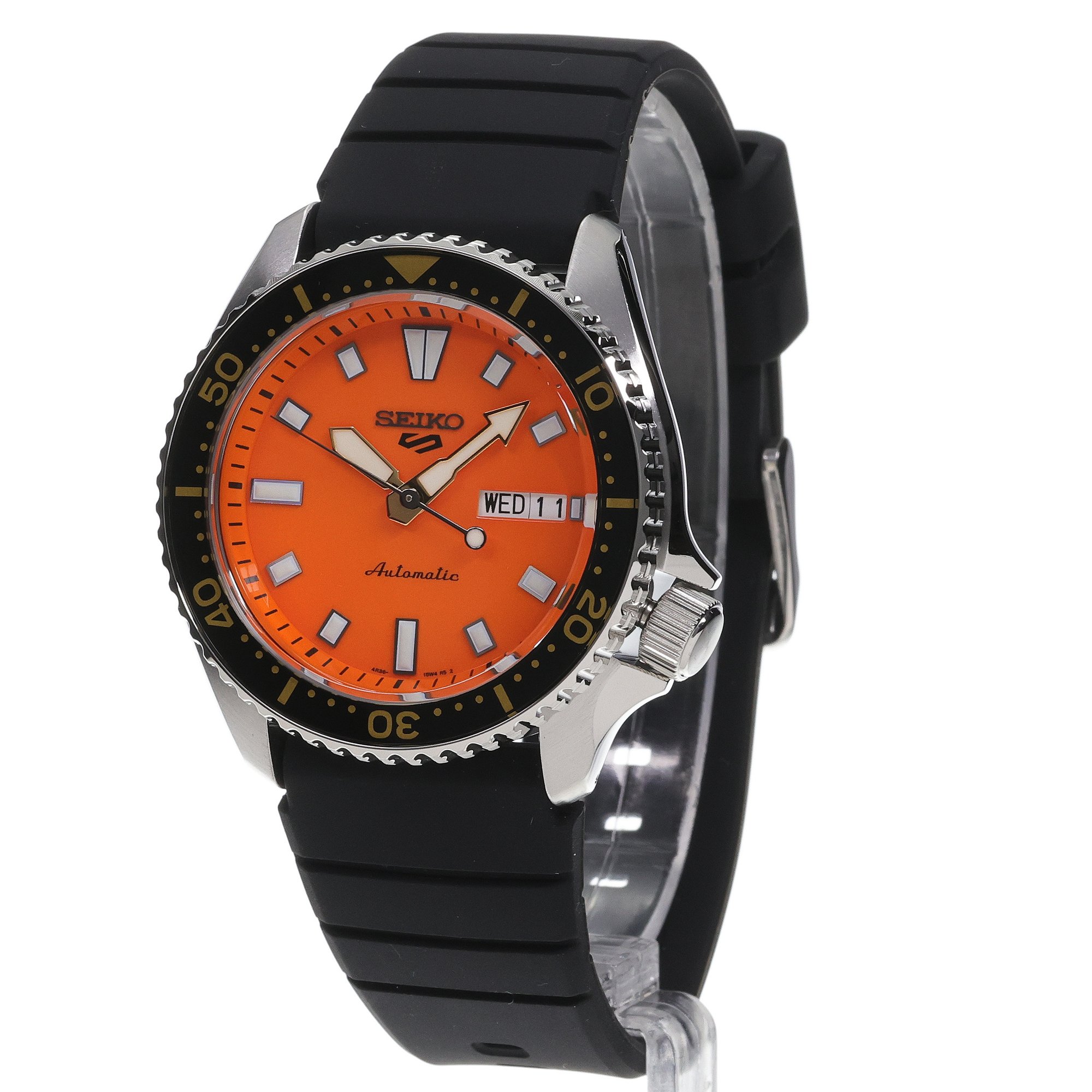 Seiko SRPL89K1 5 Sports SKX Series Sports Automat sportowy zegarek srebrny