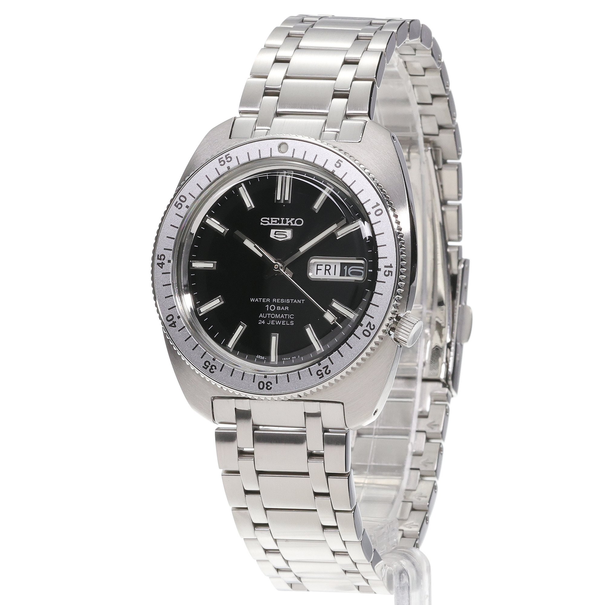 Seiko SRPL93K1 Seiko 5 Sports Gene Kranz Sports Automat sportowy zegarek srebrny - miniatura 2