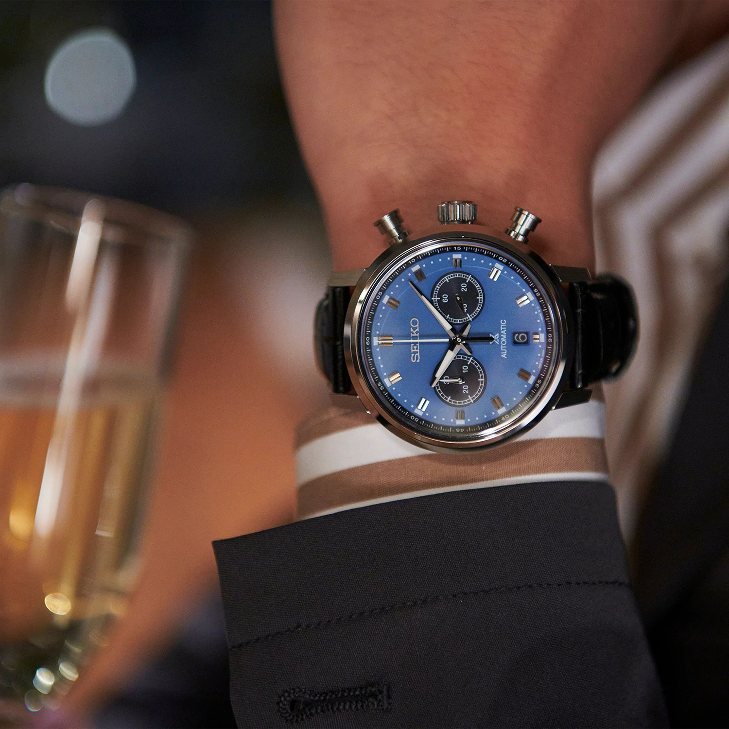 Seiko SRQ039J1 smartwatch męski klasyczny Prospex pasek - miniatura 9