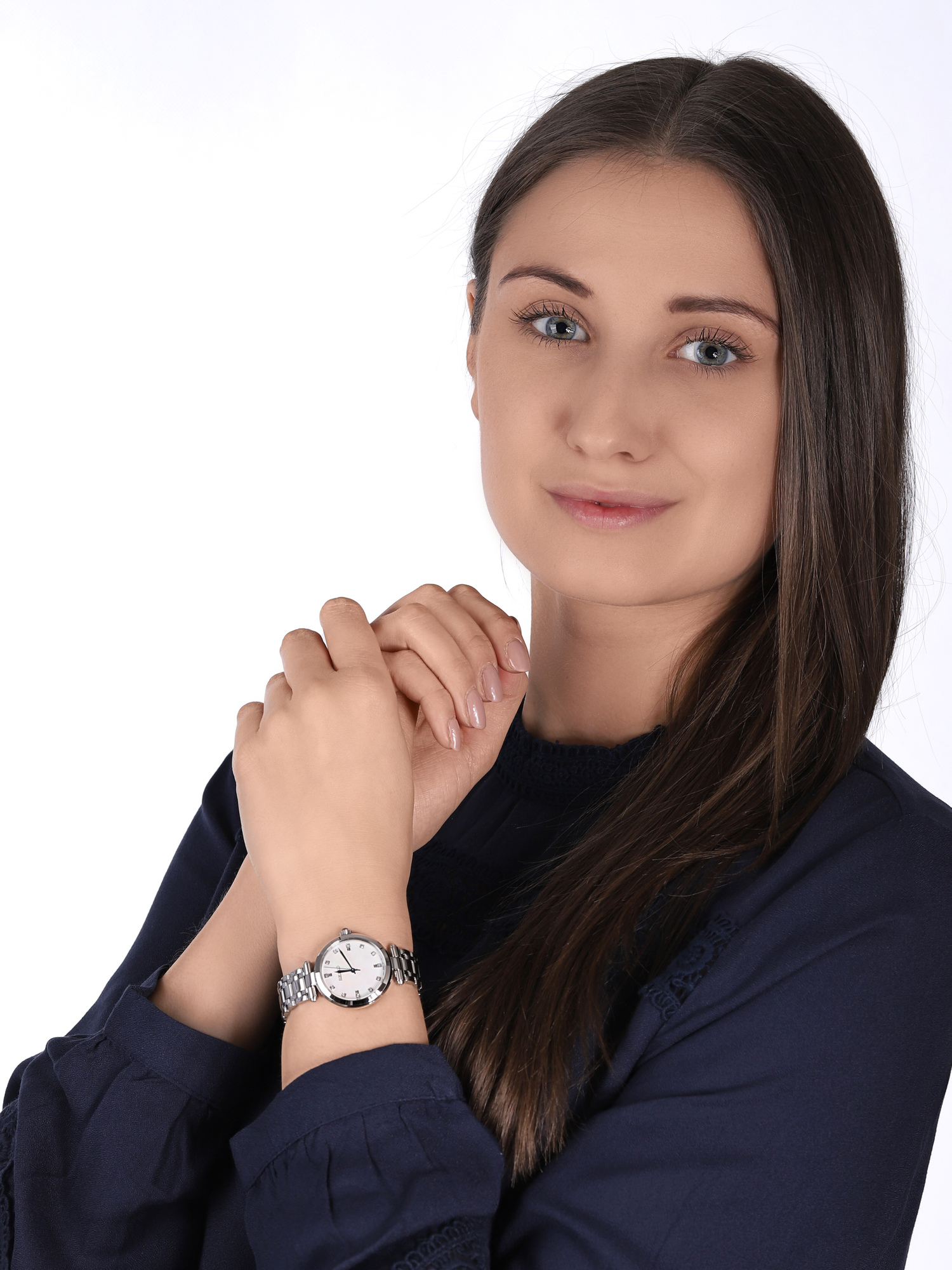 Seiko SRZ529P1 zegarek srebrny klasyczny Classic bransoleta - miniatura 2