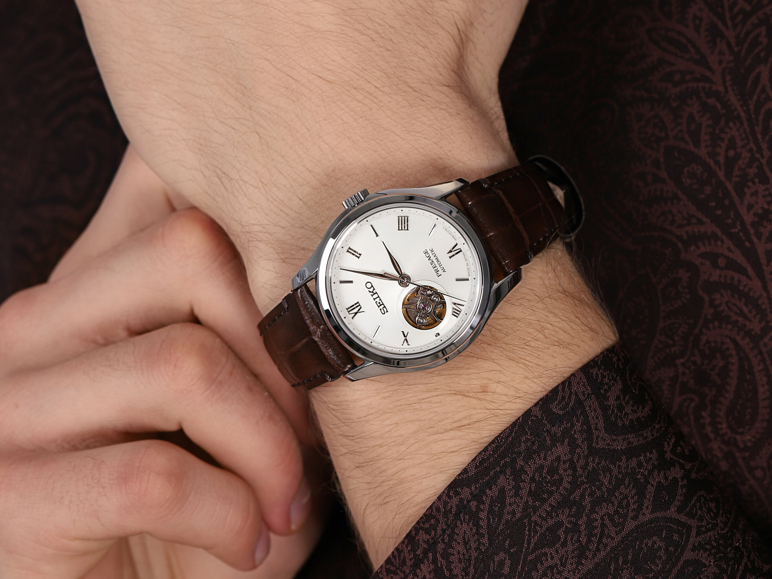Seiko SSA413J1 męski zegarek Presage pasek - miniatura 4