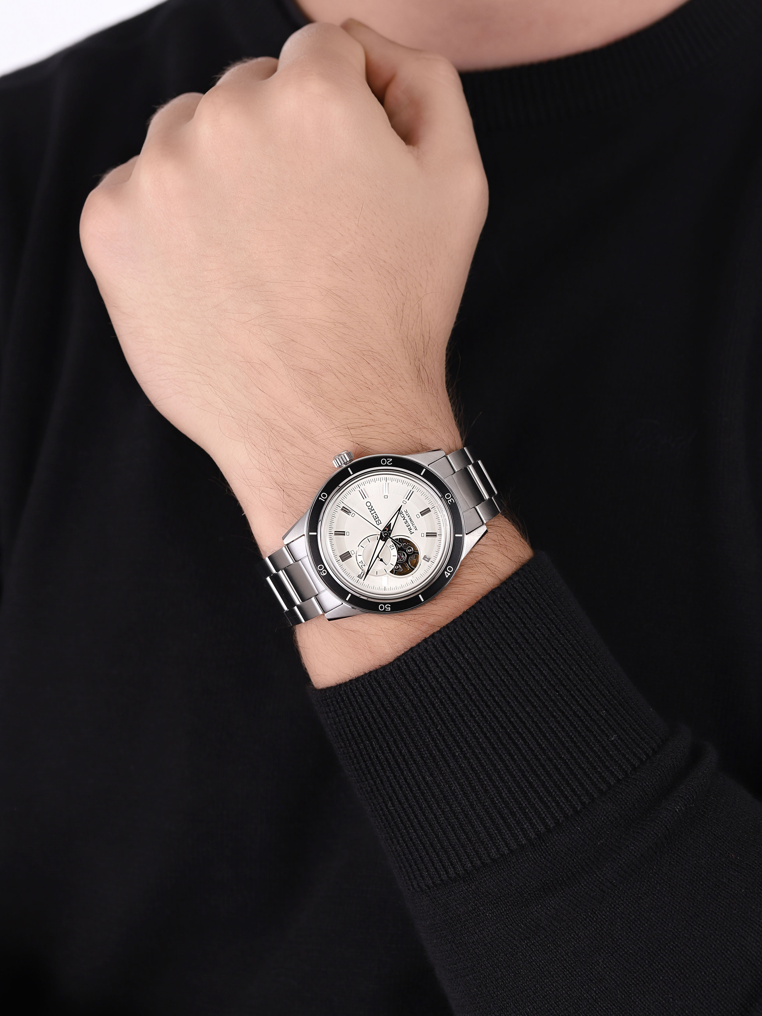 Seiko SSA423J1 męski zegarek Presage bransoleta - miniatura 3