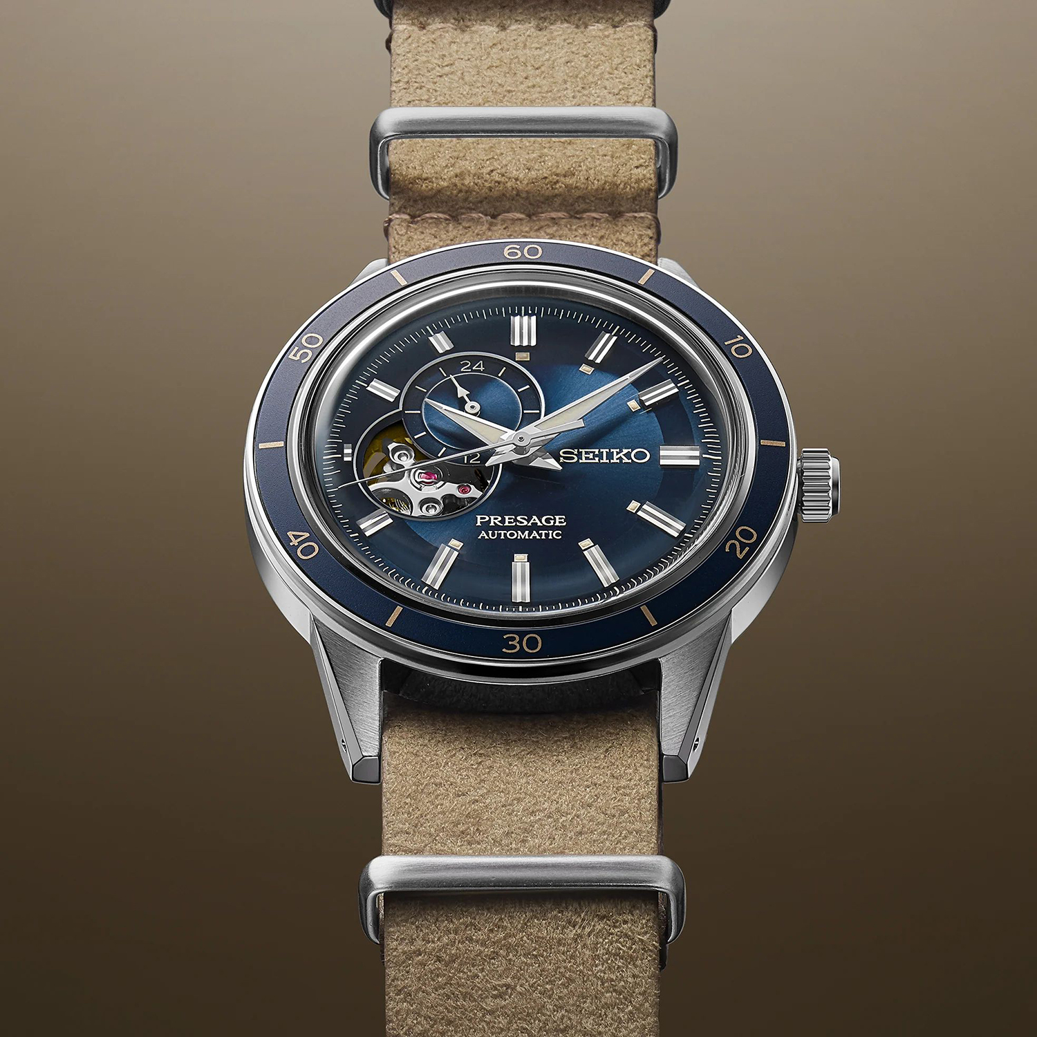 Seiko SSA453J1 Presage Presage Style 60s Denim zegarek męski klasyczny mineralne utwardzane - miniatura 5