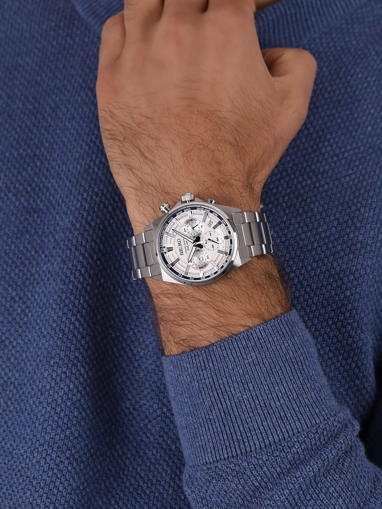 Seiko SSB395P1 Chronograph Quartz 100m zegarek klasyczny Chronograph - miniatura 3