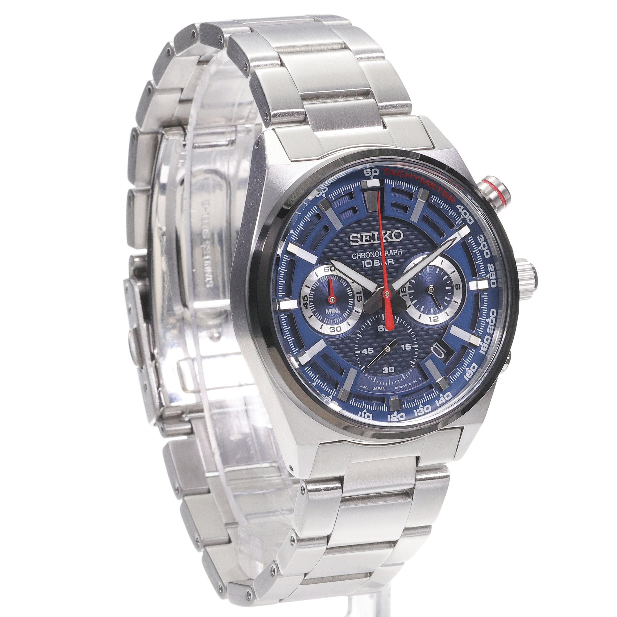 Seiko SSB407P1 Chronograph Quartz 100m zegarek sportowy Chronograph - miniatura 3