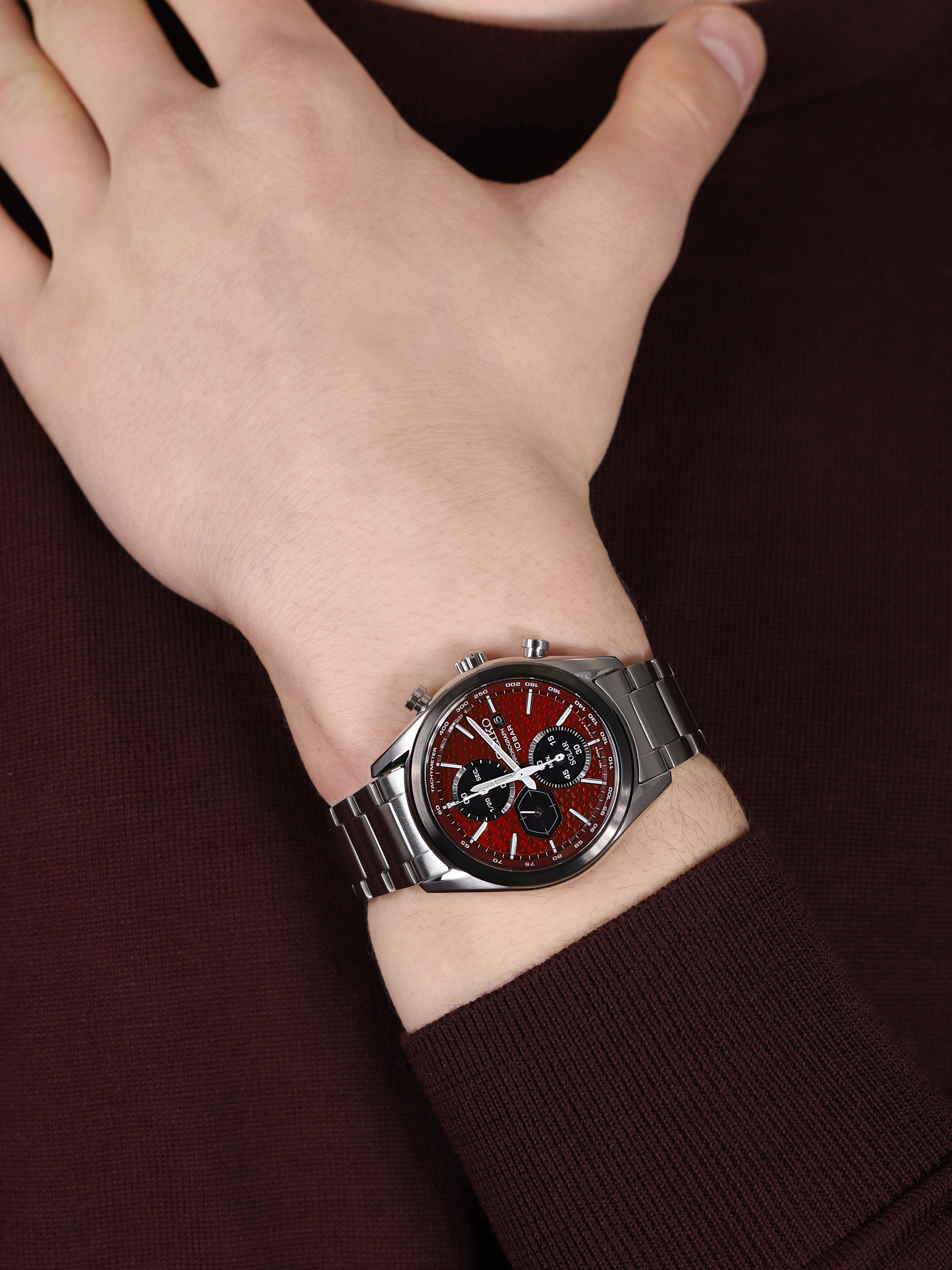 Seiko SSC771P1 zegarek sportowy Chronograph - miniatura 3