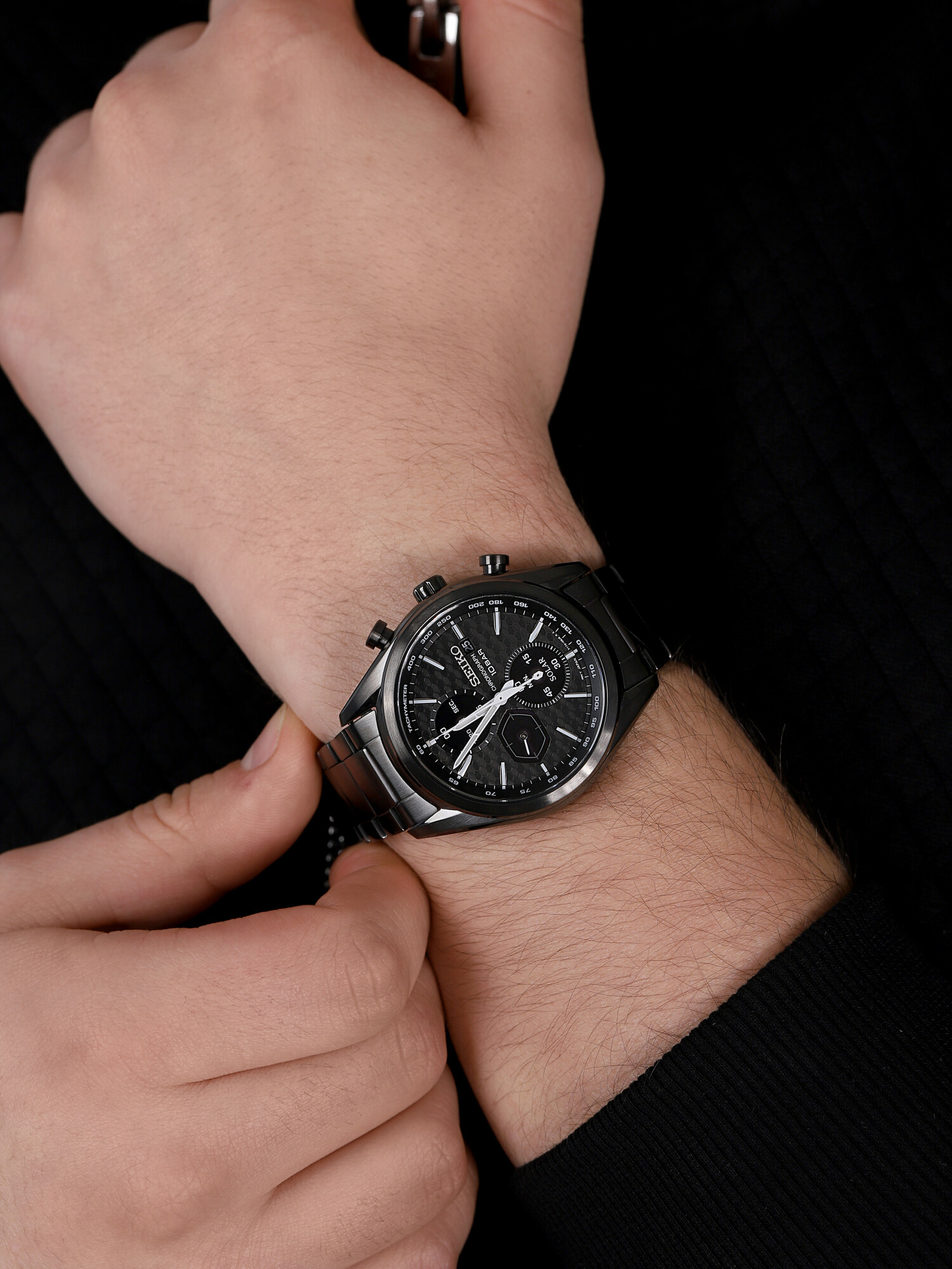 Seiko SSC773P1 zegarek sportowy Chronograph - miniatura 3