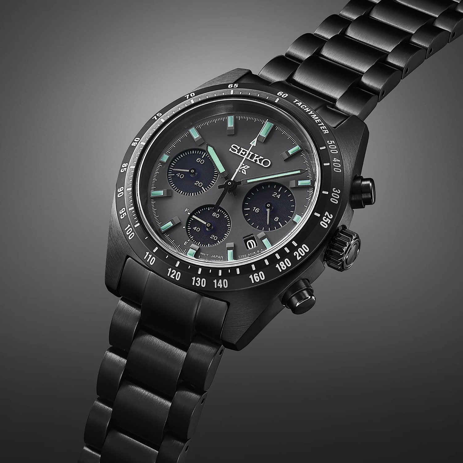Seiko SSC917P1 zegarek czarny sportowy Prospex bransoleta - miniatura 6