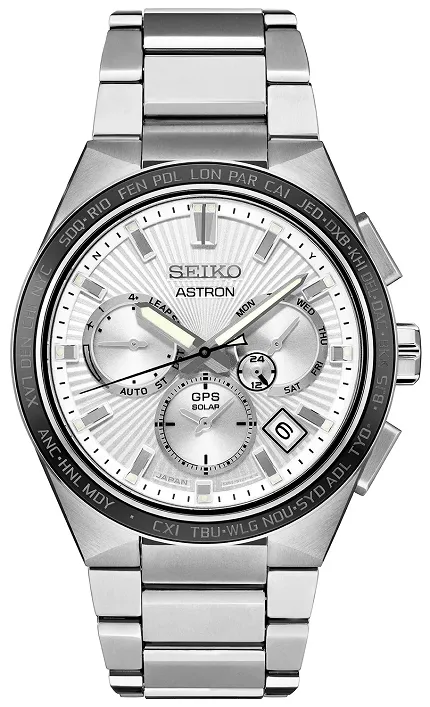 Seiko SSH117J1 Astron Astron Sunray Silver Lining GPS Solar 5X - zdjęcie 1