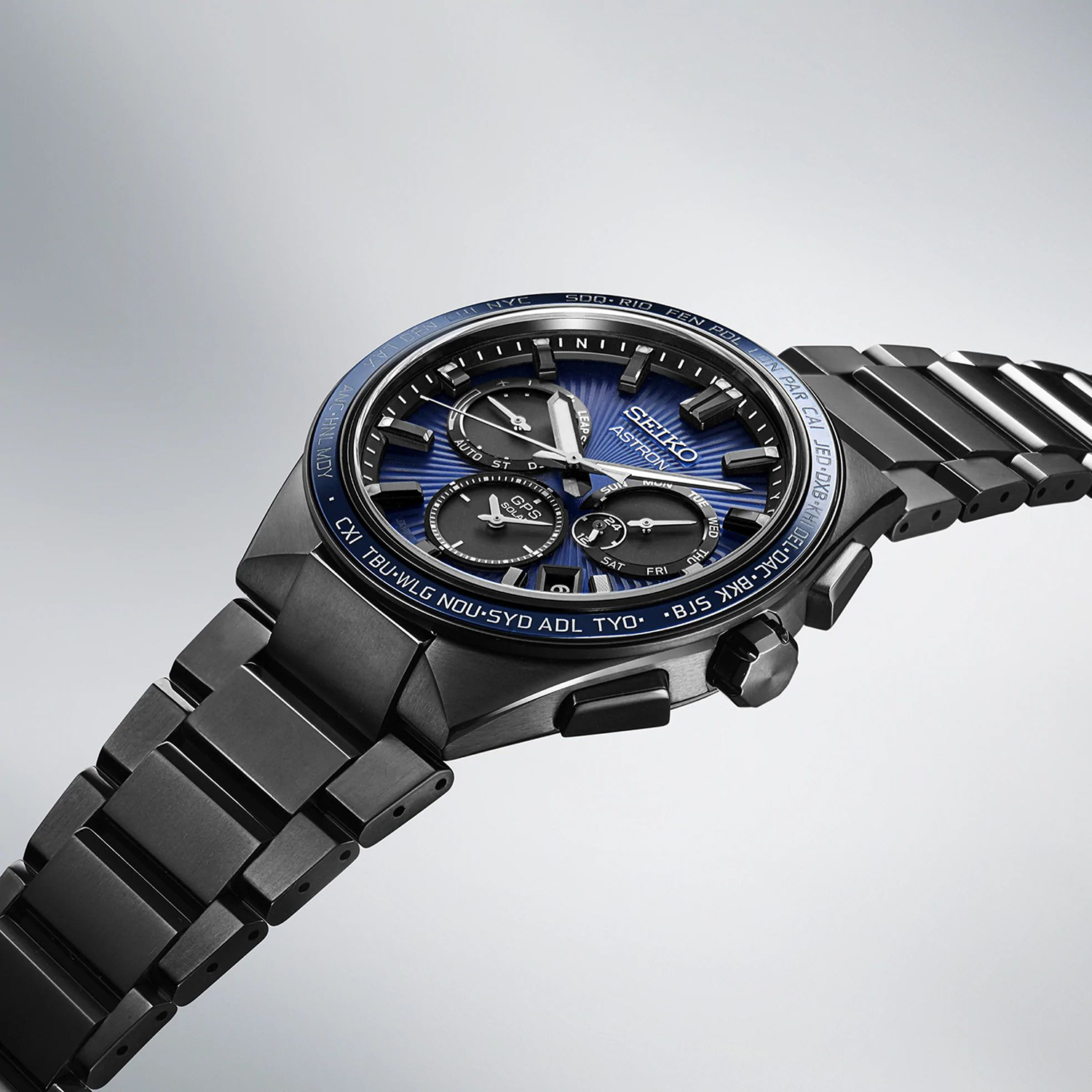 Seiko SSH121J1 Astron Sunray Midnight GPS Solar 5X zegarek sportowy Astron - miniatura 4