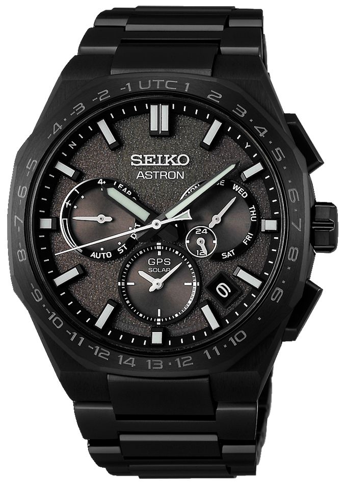 Seiko SSH129J1 Astron Astron GPS Solar Resident Evil Death Island Chris Limited Edition zegarek męski klasyczny szafirowe - miniatura 2