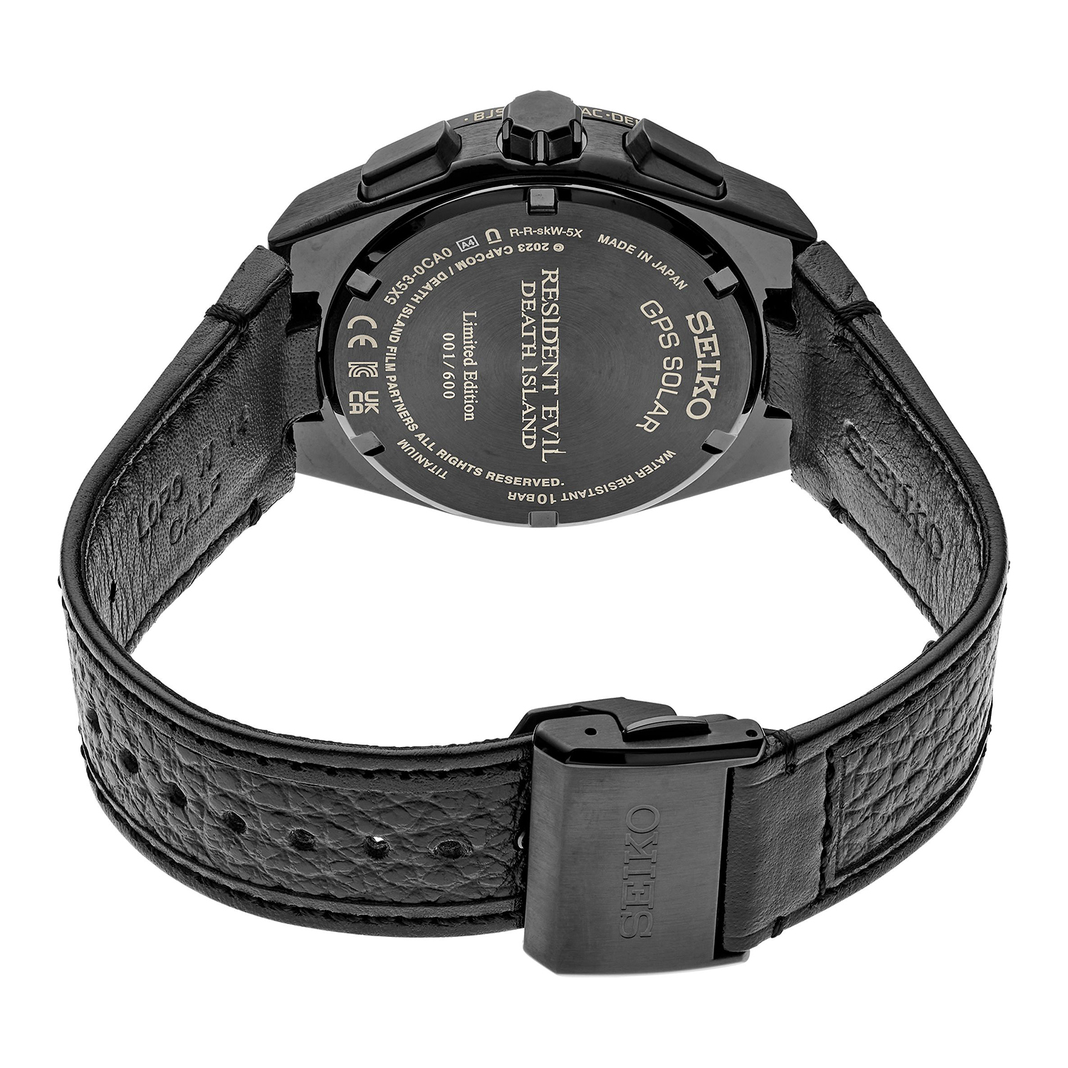 Seiko SSH131J1 Astron Astron GPS Solar Resident Evil Death Island Leon Limited Edition zegarek męski klasyczny szafirowe - miniatura 4