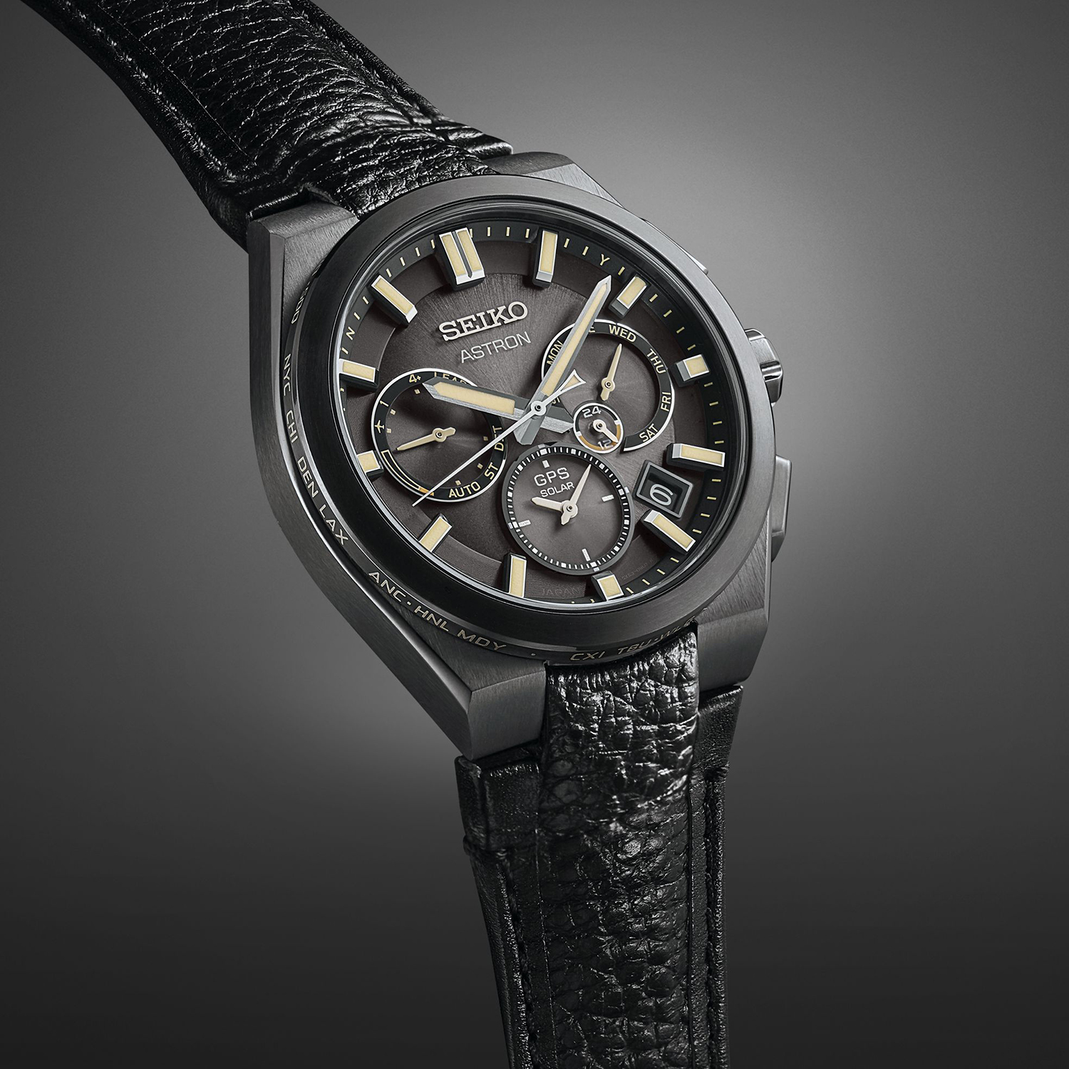 Seiko SSH131J1 Astron GPS Solar Resident Evil Death Island Leon Limited Edition Astron klasyczny zegarek czarny - miniatura 8