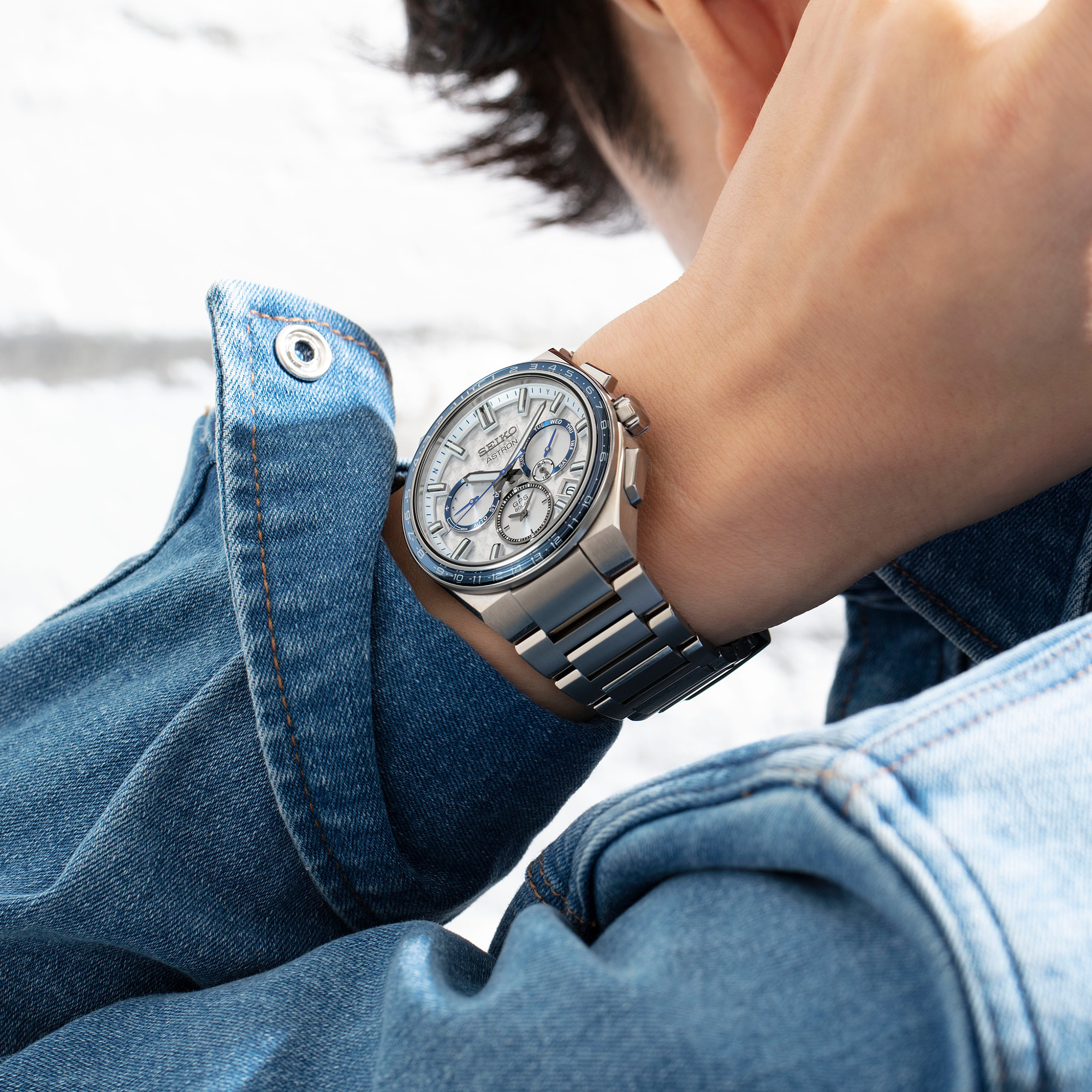 Seiko SSH135J1 Astron Astron GPS Solar 2023 Limited Edition zegarek męski klasyczny szafirowe