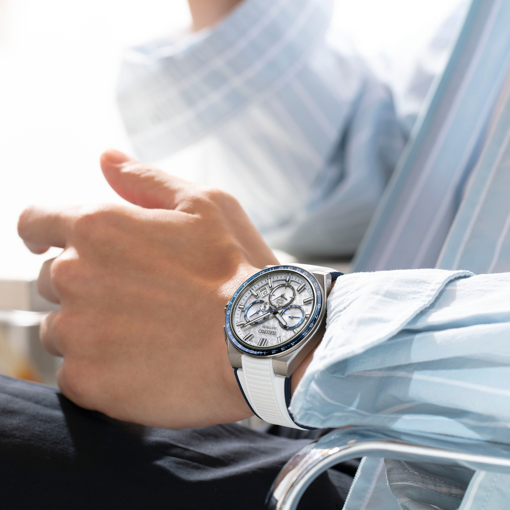 Seiko SSH135J1 zegarek męski klasyczny Astron bransoleta