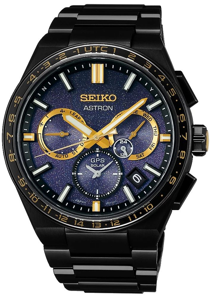 Seiko SSH145J1 Astron GPS Solar Astron 5X53 Morning Star Limited Edition Astron elegancki zegarek czarny - miniatura 2