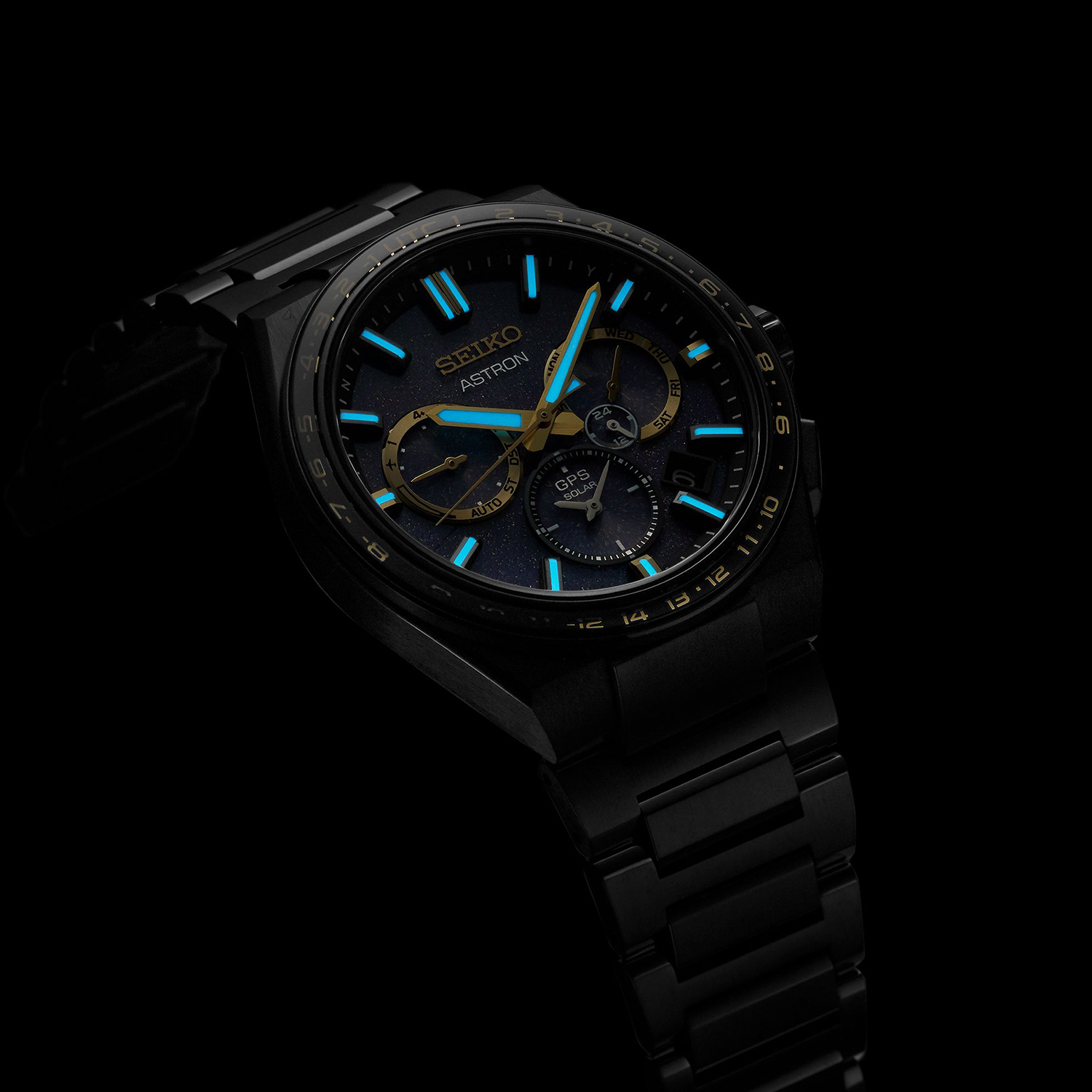 Seiko SSH145J1 zegarek męski Astron czarny - miniatura 8