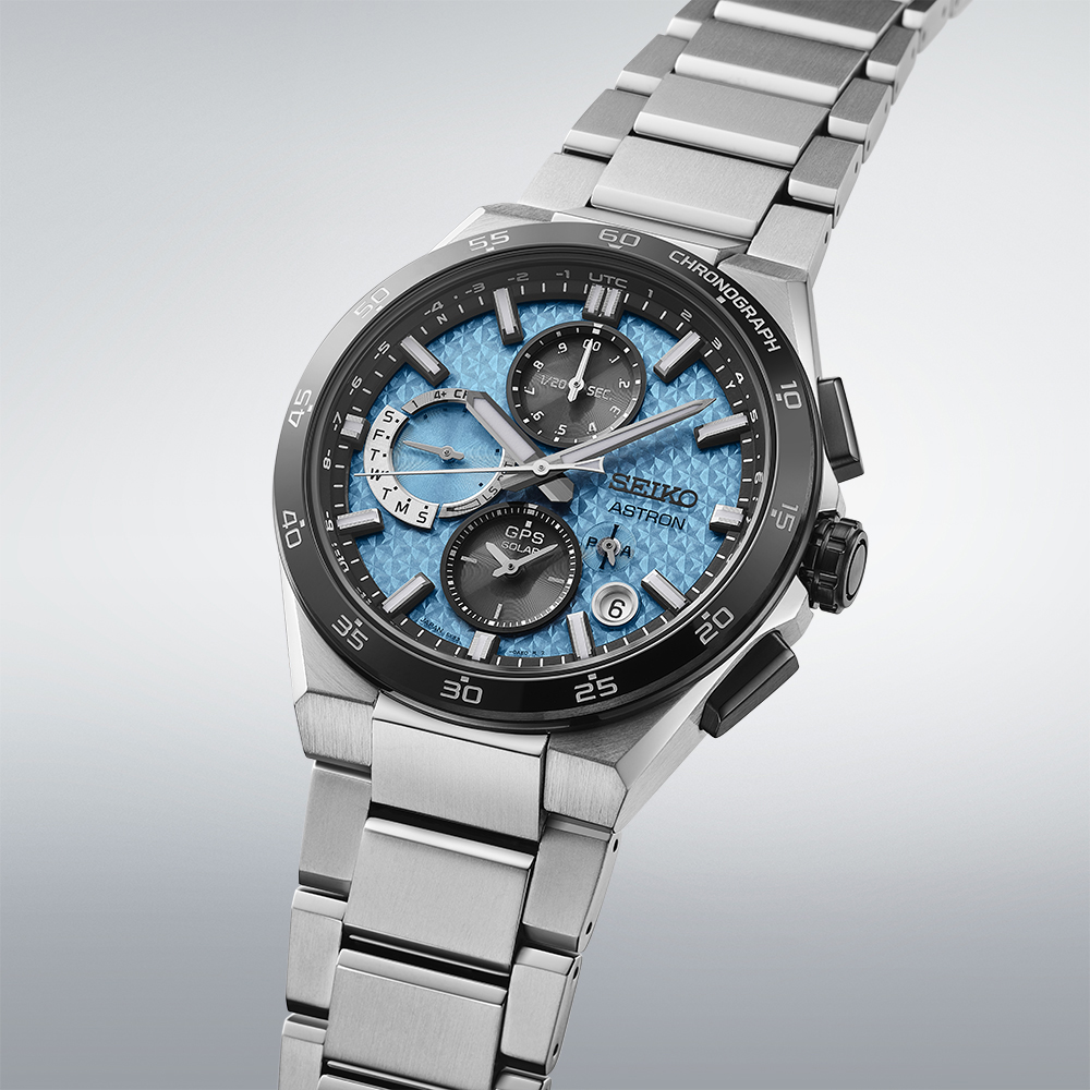 Seiko SSH157J1 zegarek szary sportowy Astron bransoleta