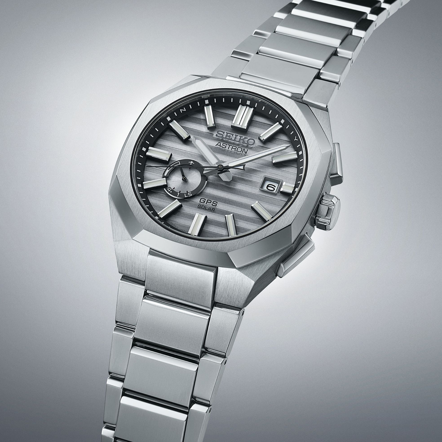 Seiko SSJ017J1 Astron Astron GPS Solar Titanium Crystal Box Limited Edition zegarek męski elegancki szafirowe - miniatura 6
