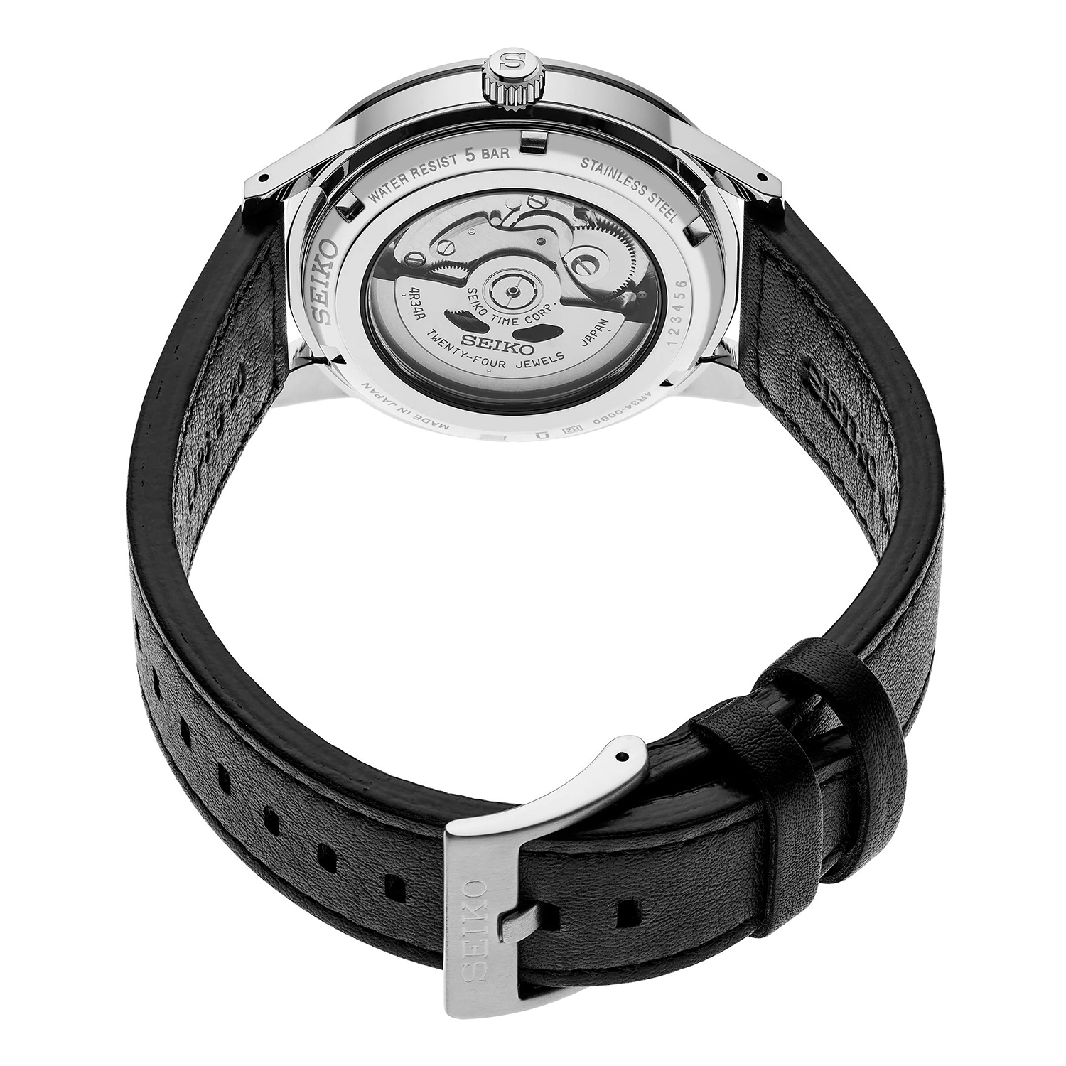 Seiko SSK011J1 Presage Presage Automatic Style 60s zegarek męski klasyczny mineralne utwardzane - miniatura 4