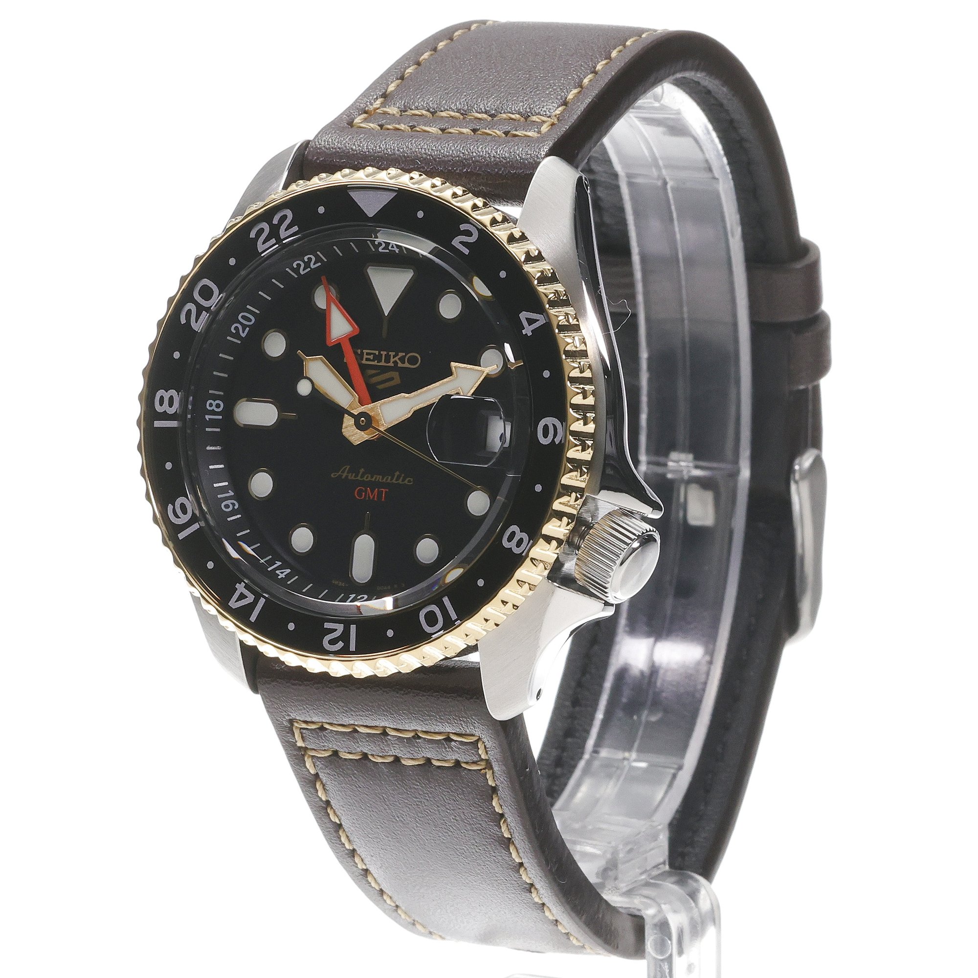 Seiko SSK036K1 Sports Automat 5 Sports Automatic GMT zegarek męski sportowy mineralne utwardzane