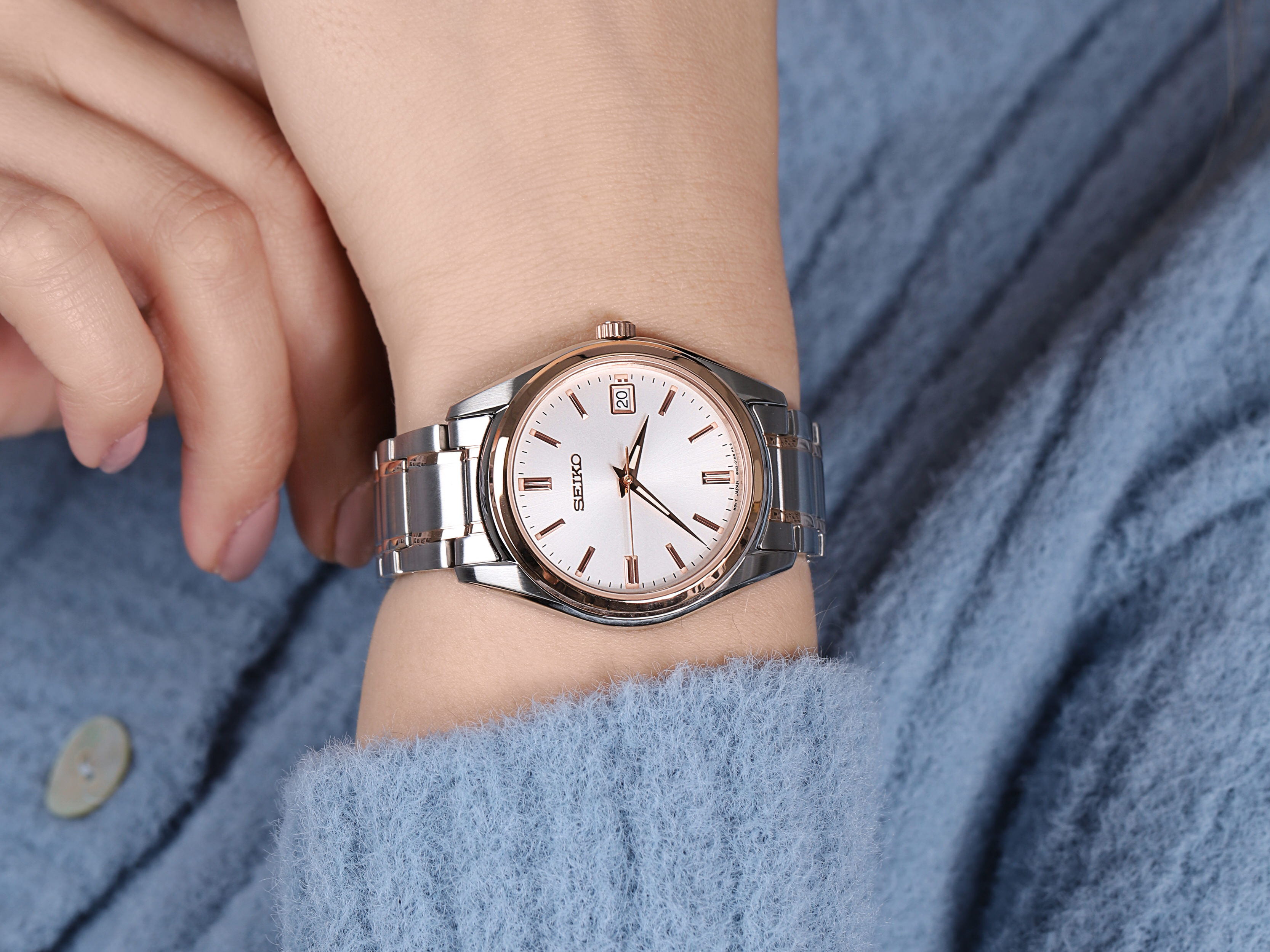 Seiko SUR322P1 damski zegarek Classic bransoleta - miniatura 7