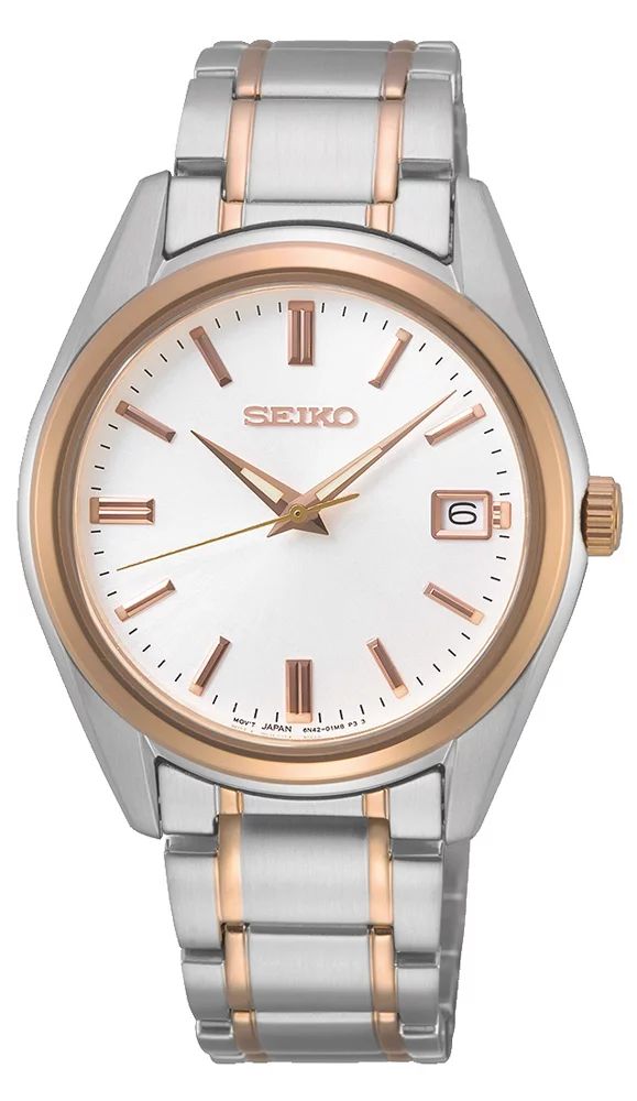 Seiko SUR322P1 zegarek srebrny klasyczny Classic bransoleta - miniatura 2