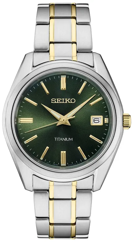 Seiko SUR377P1 Classic Classic Quartz Titanium - zdjęcie 1