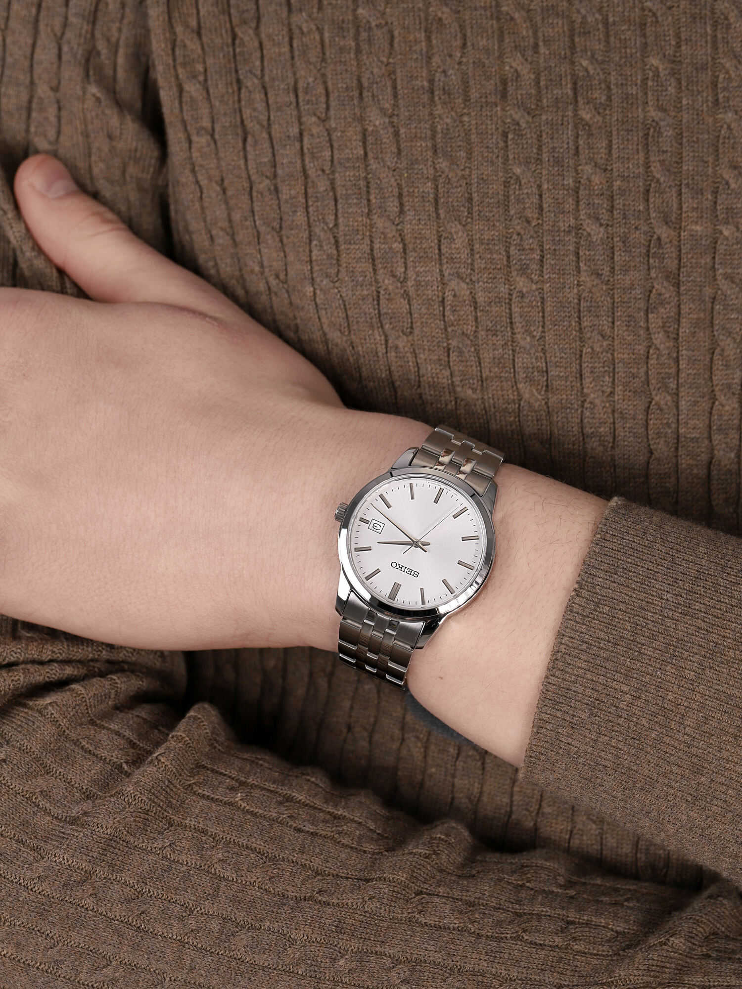 Seiko SUR397P1 Classic Quartz zegarek klasyczny Classic - miniatura 3