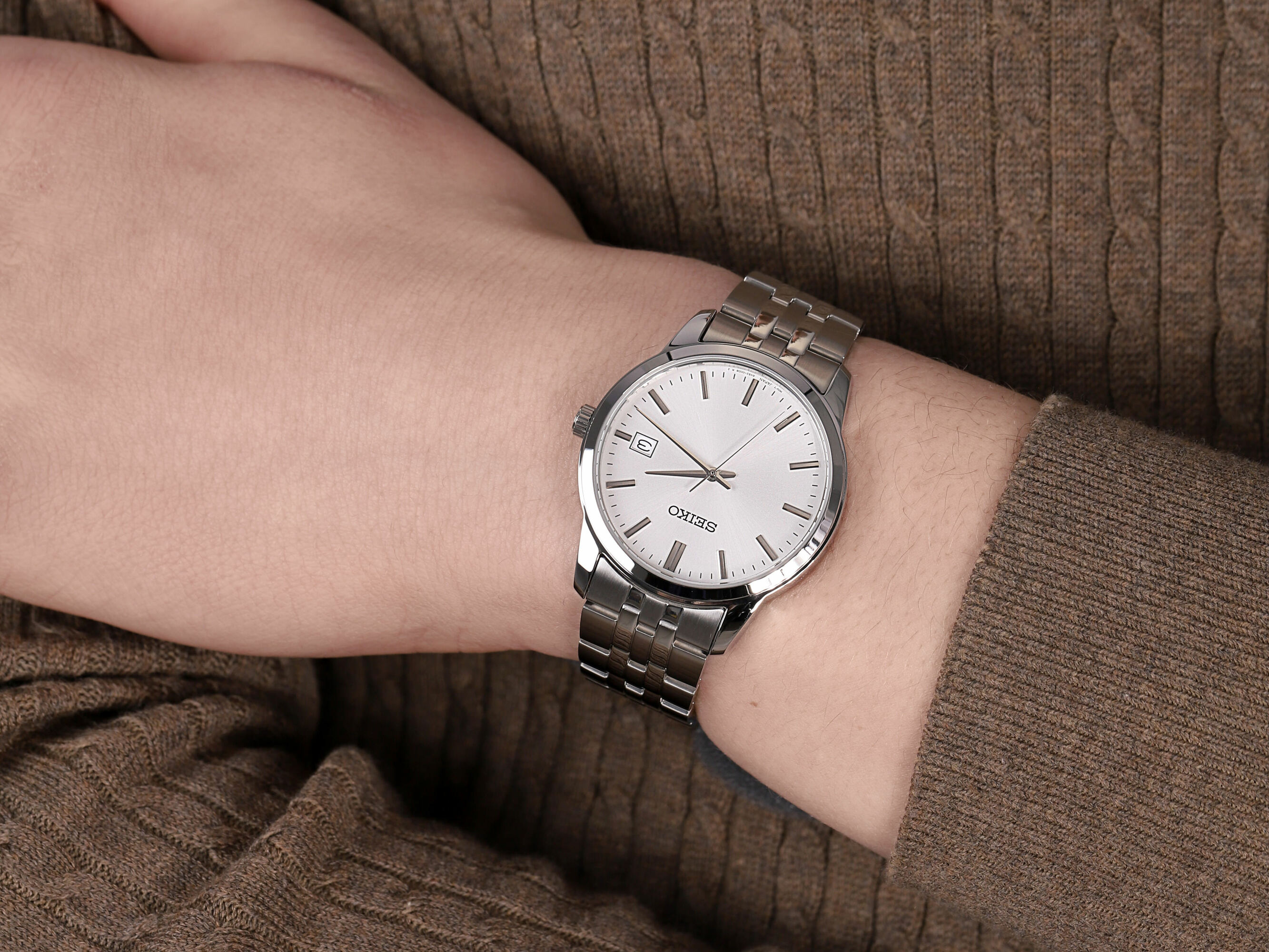 Seiko SUR397P1 męski zegarek Classic bransoleta - miniatura 4