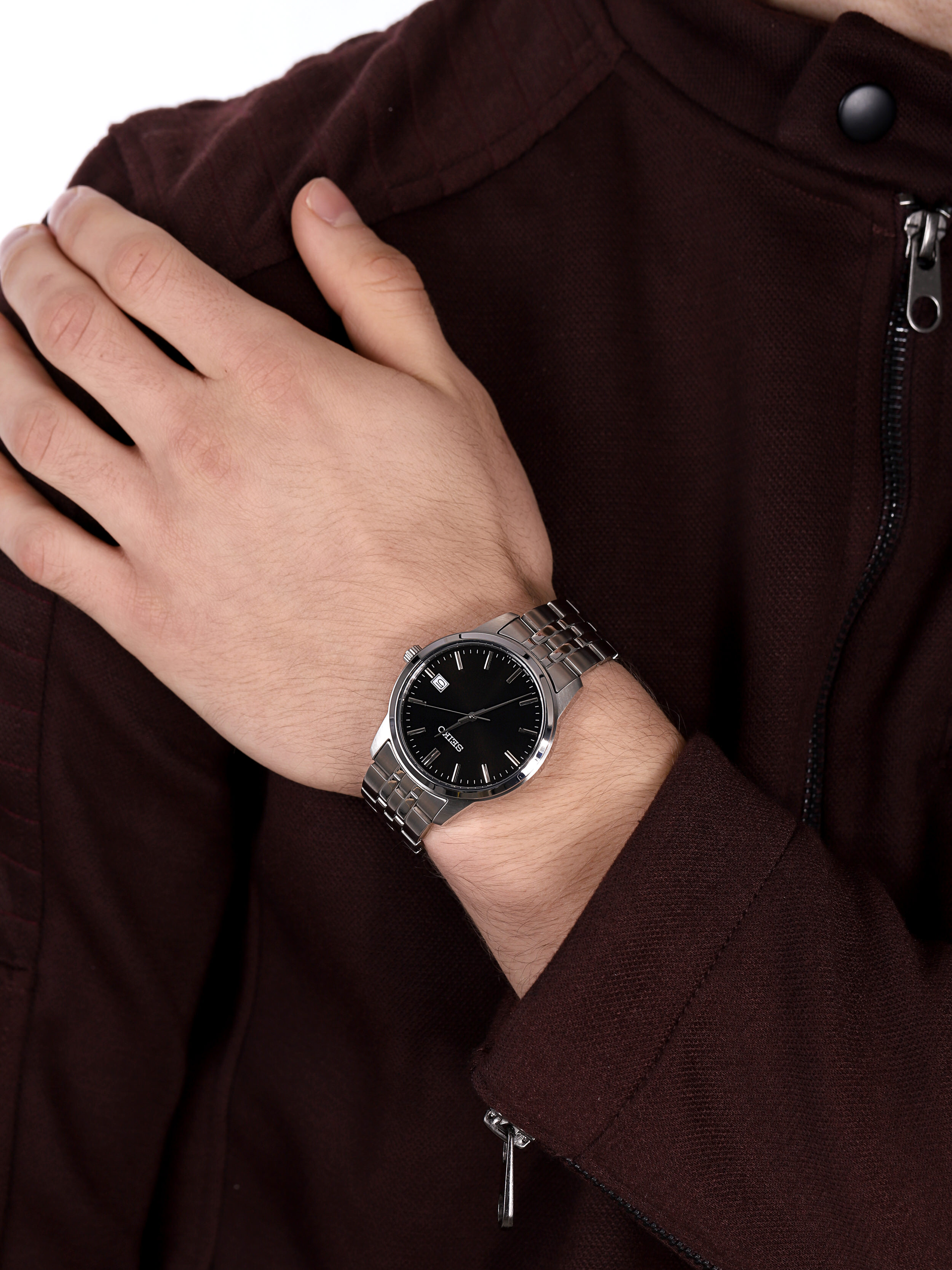 Seiko SUR401P1 męski zegarek Classic bransoleta - miniatura 3