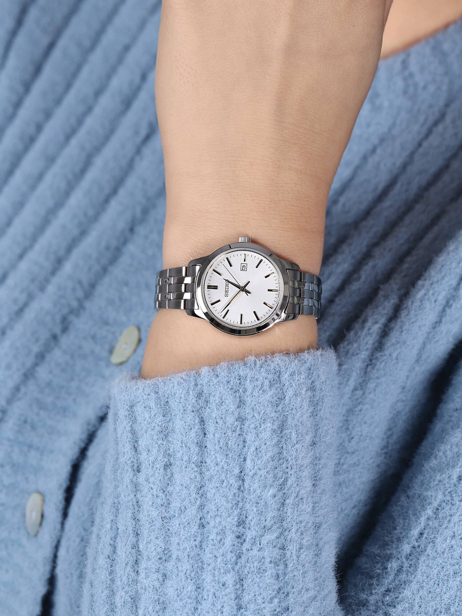 Seiko SUR405P1 Classic Quartz Lady zegarek klasyczny Classic - miniatura 3