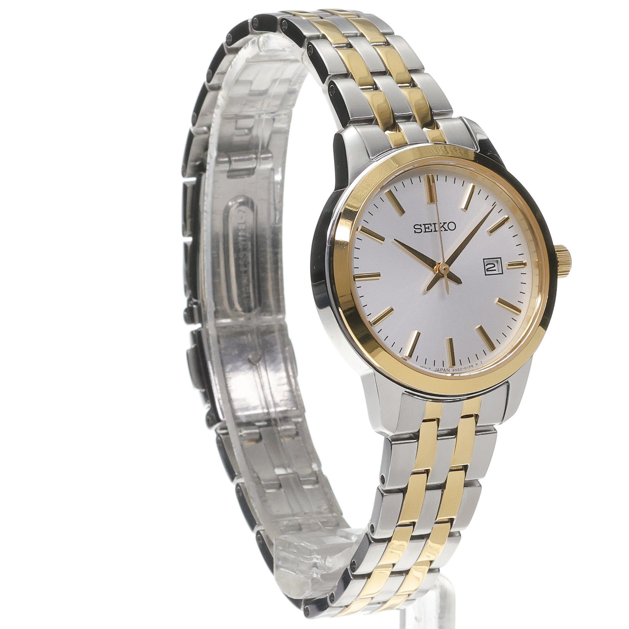 Seiko SUR410P1 zegarek srebrny klasyczny Classic bransoleta