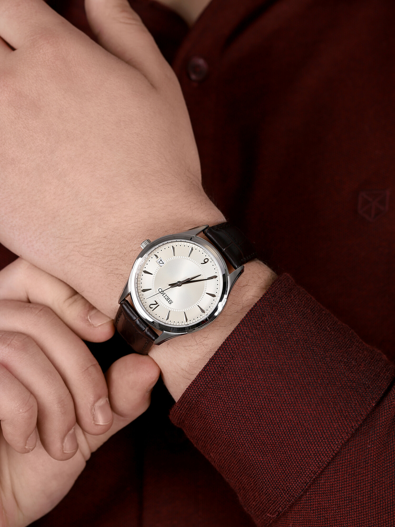 Seiko SUR421P1 Classic Quartz zegarek klasyczny Classic - miniatura 3